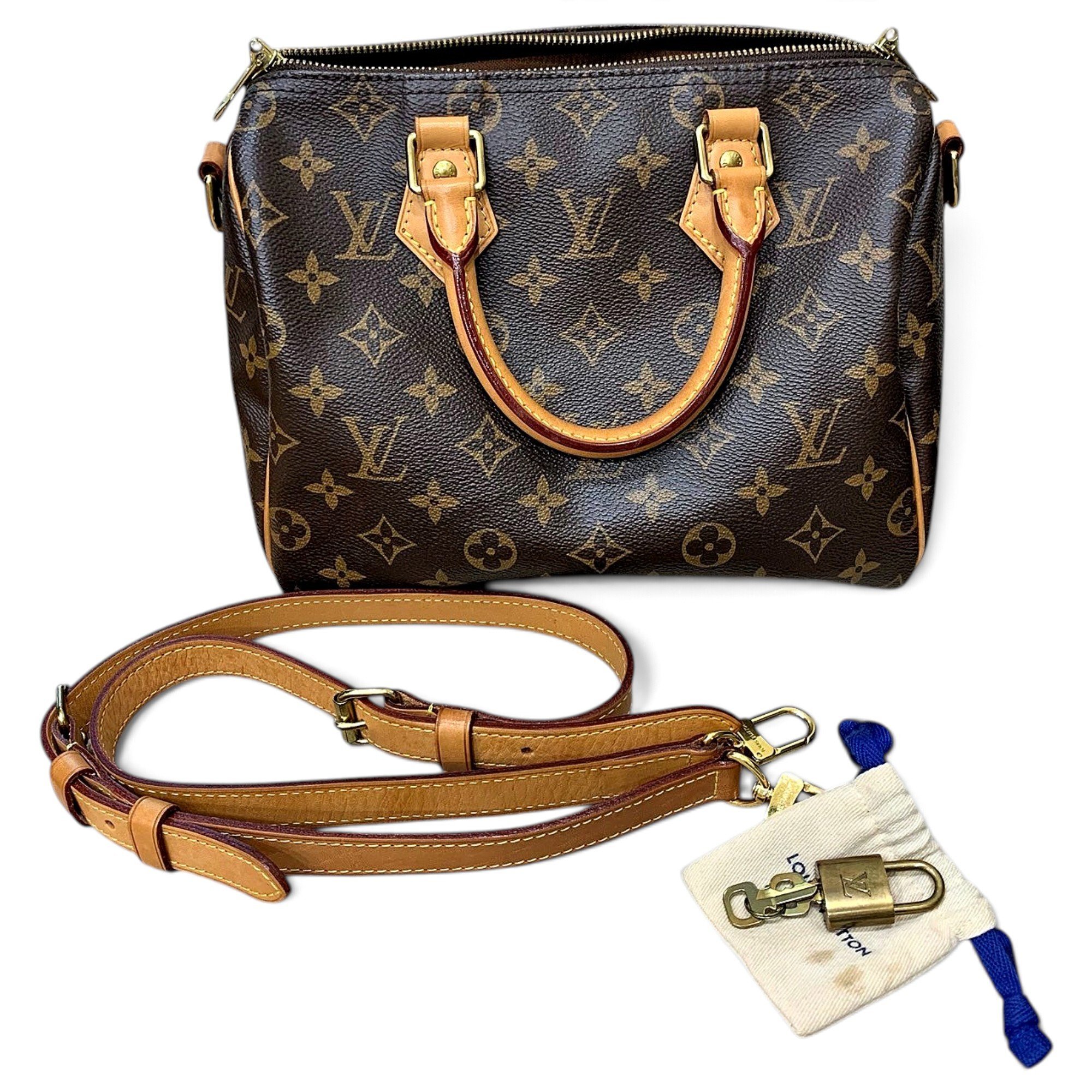 Speedy leather handbag