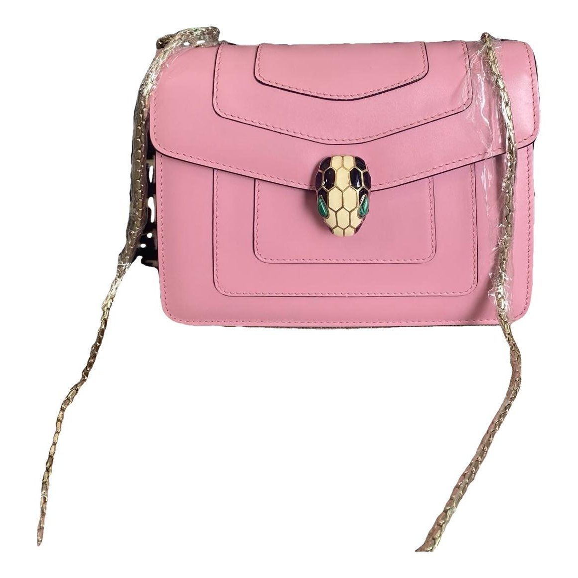 Serpenti leather handbag