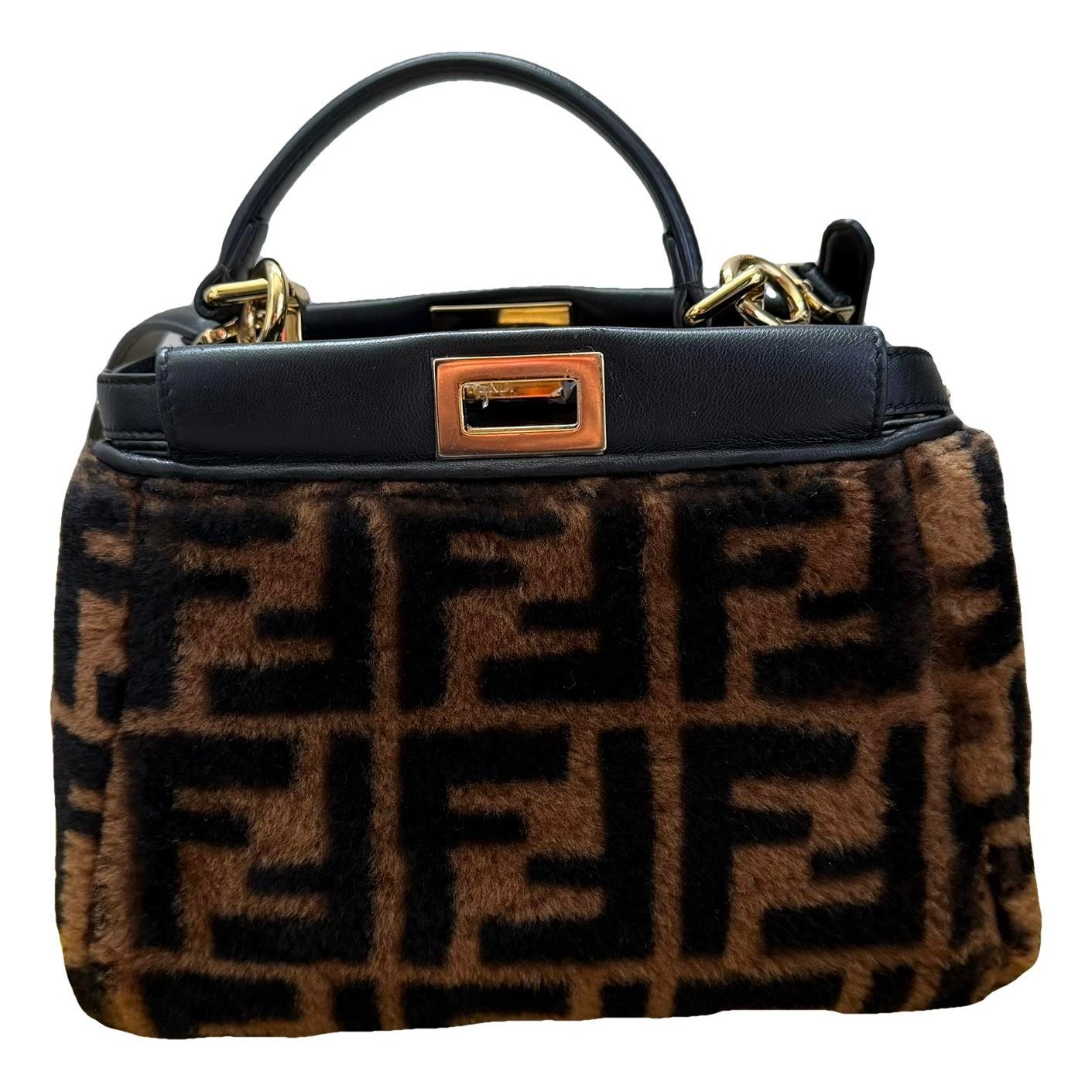 Faux fur handbag