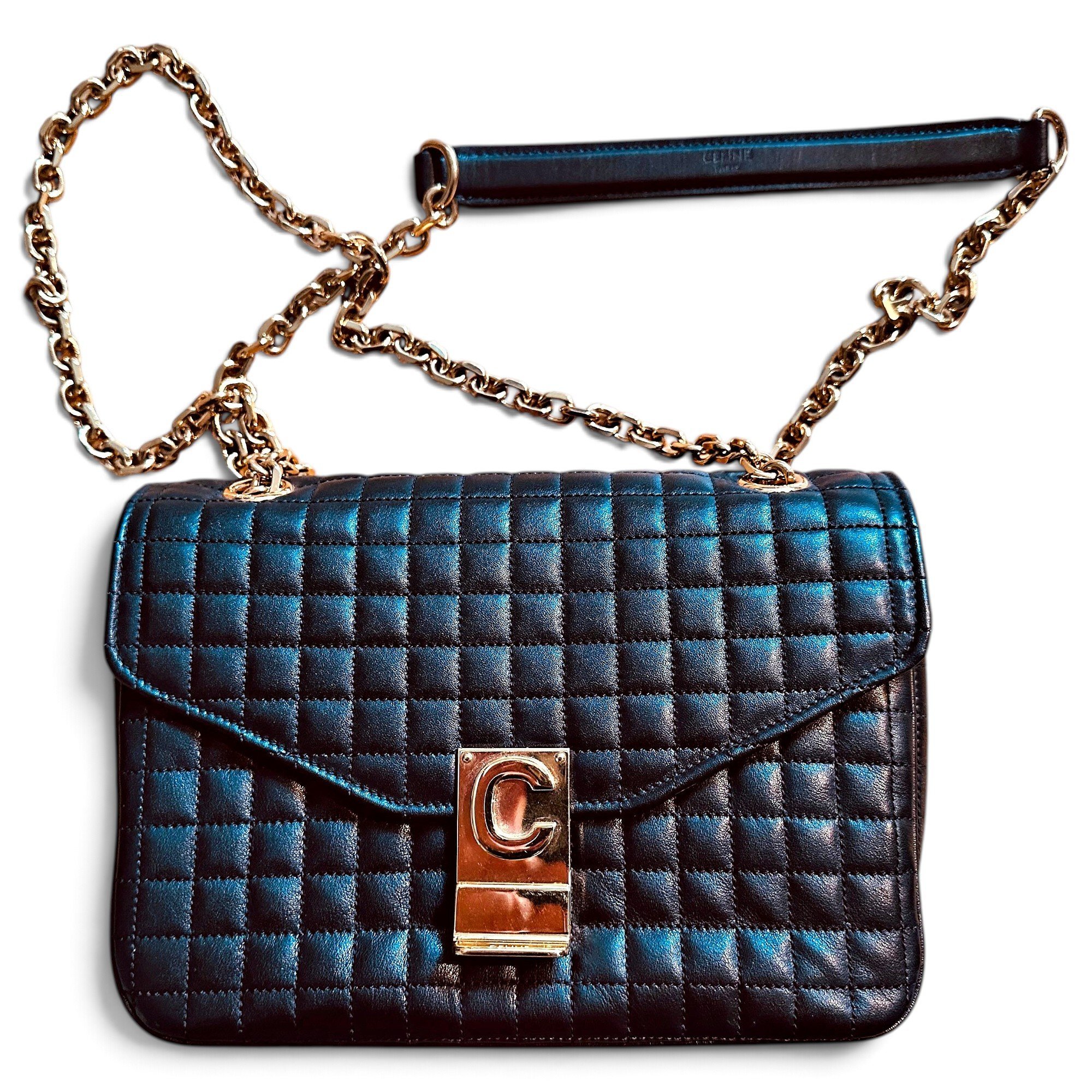 C bag leather handbag