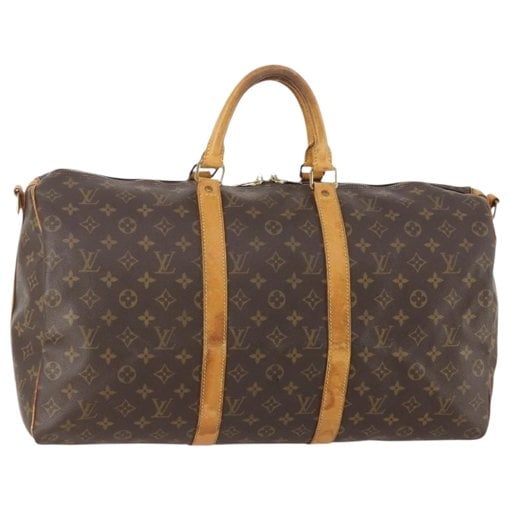 Keepall leather travel bag