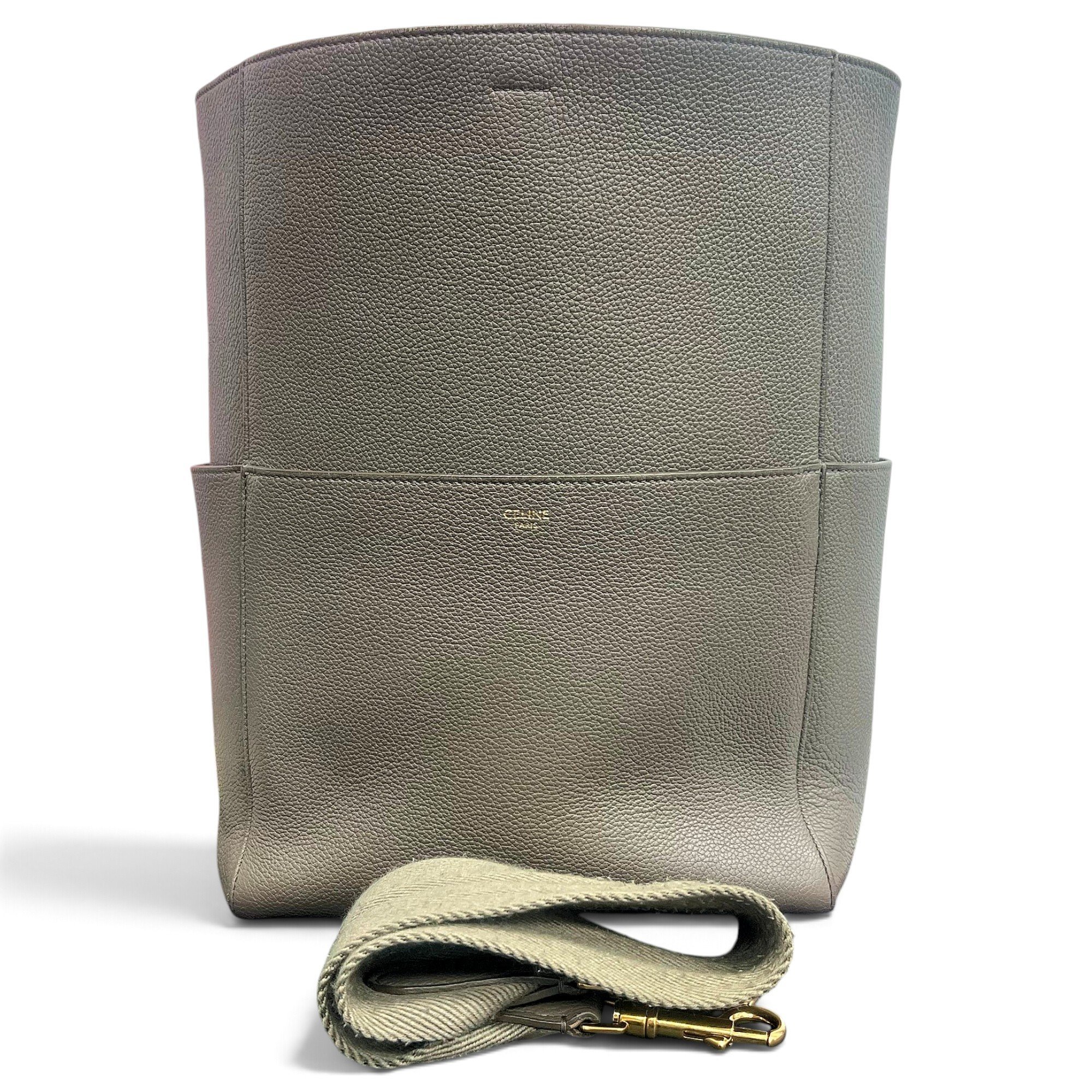 Seau Sangle leather handbag