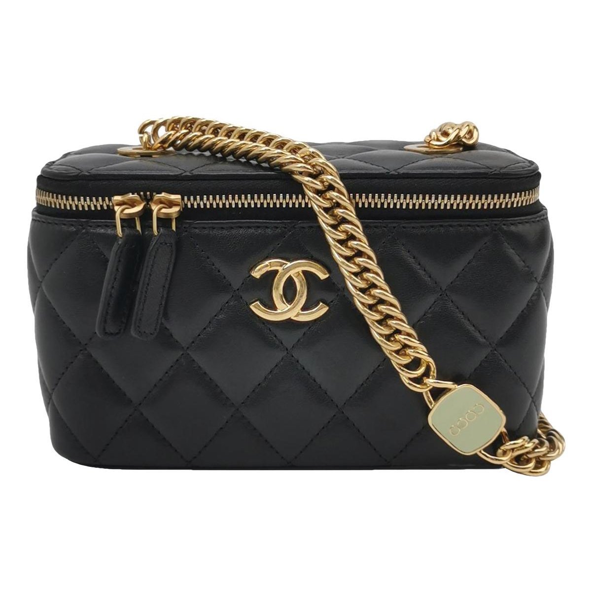 Trendy CC Vanity leather handbag