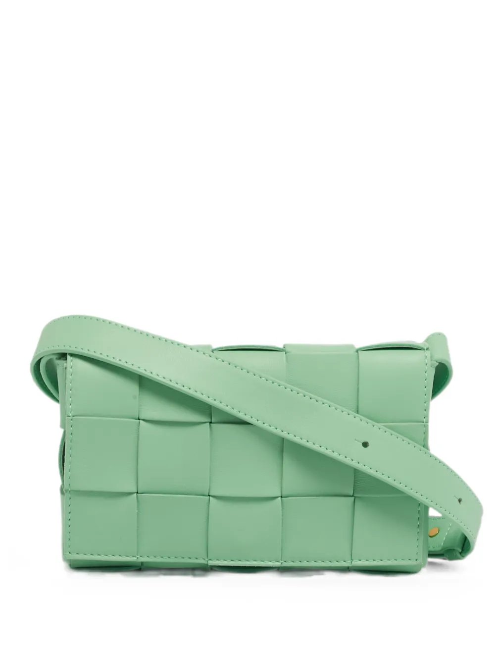 Cassette woven shoulder bag