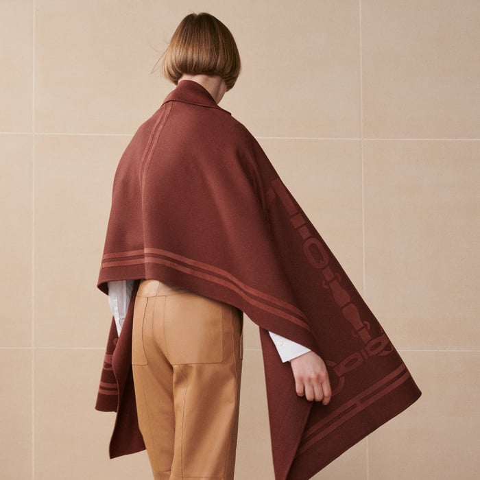 Rouge H Trompe l'Oeil Coaching Stole