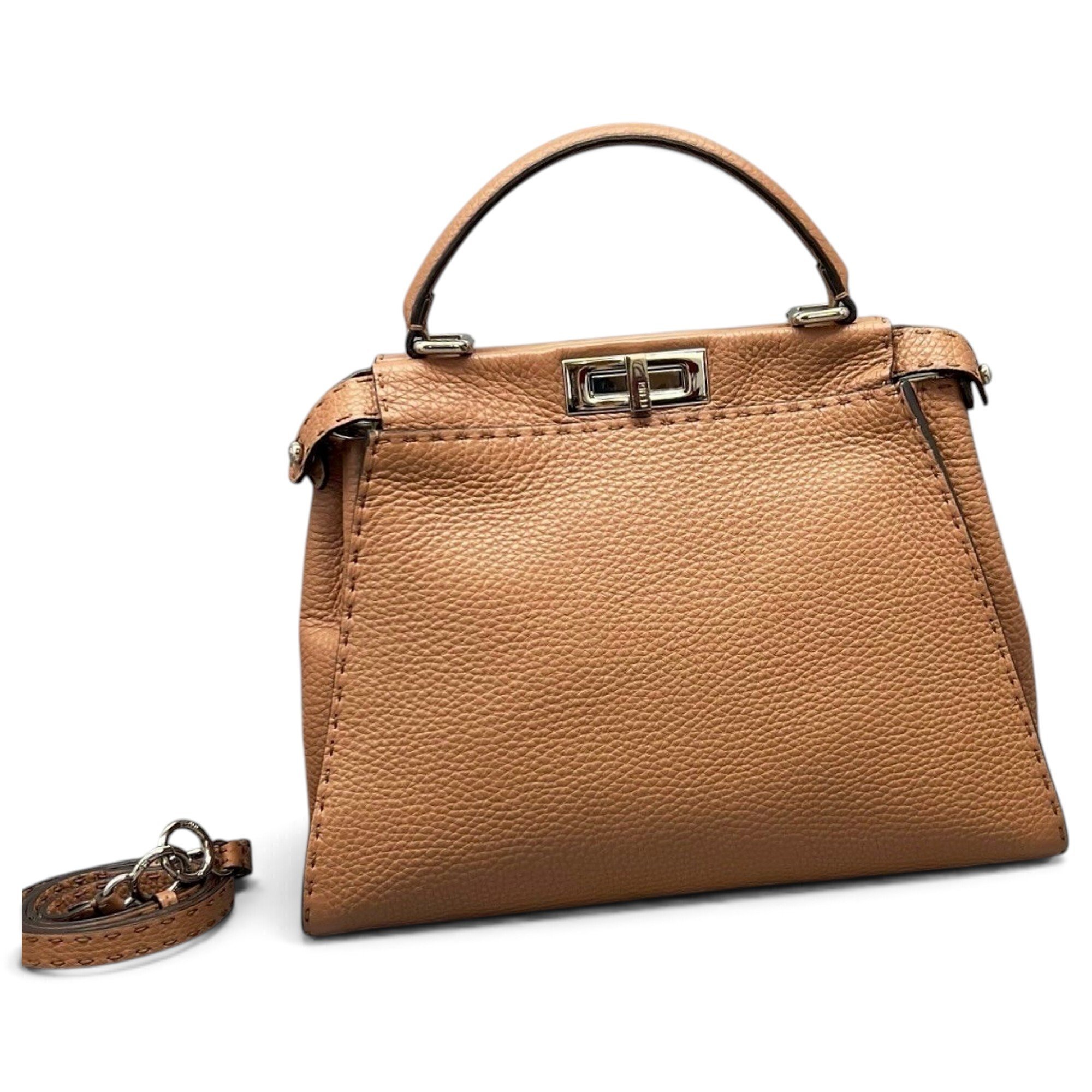 Peekaboo leather handbag
