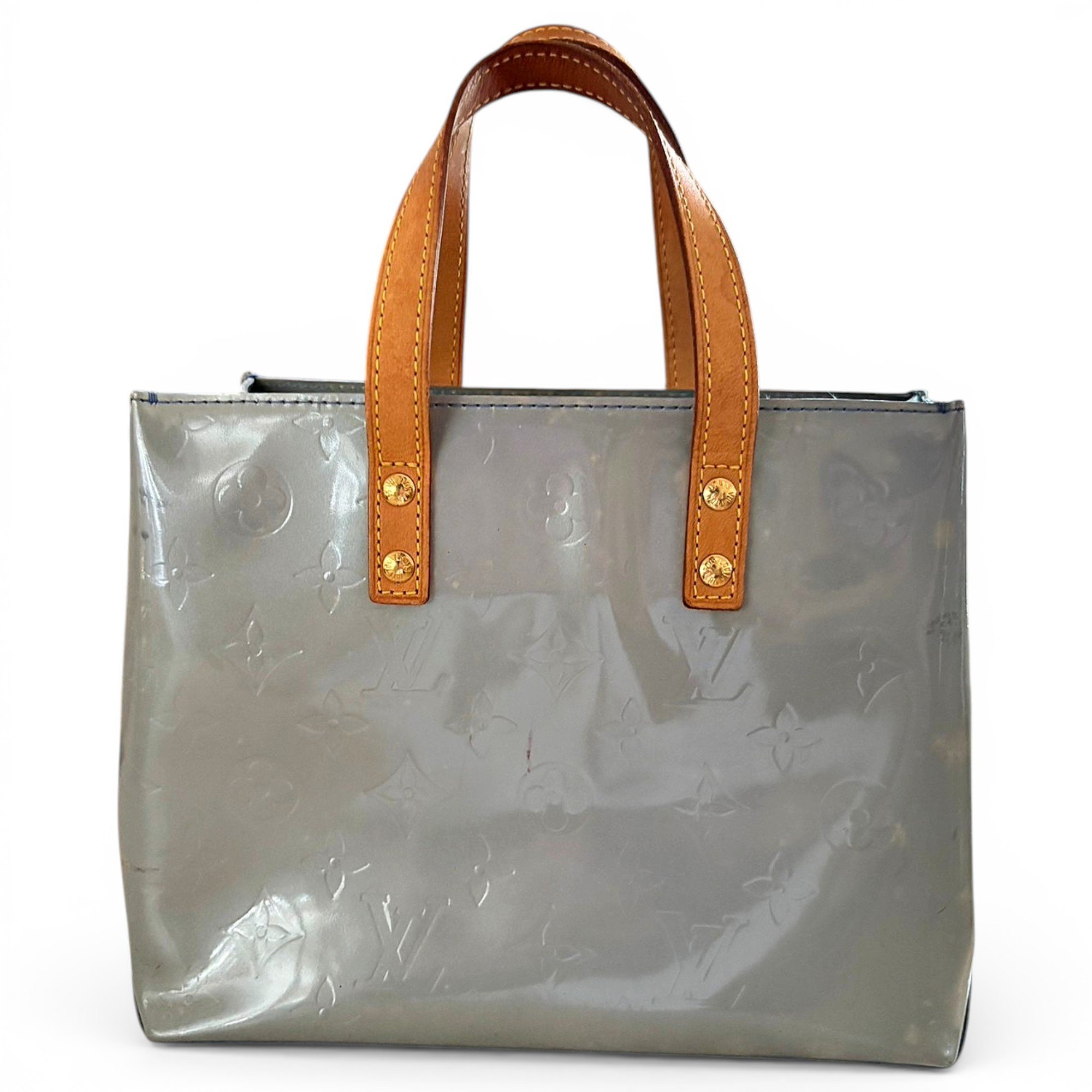 Reade patent leather tote