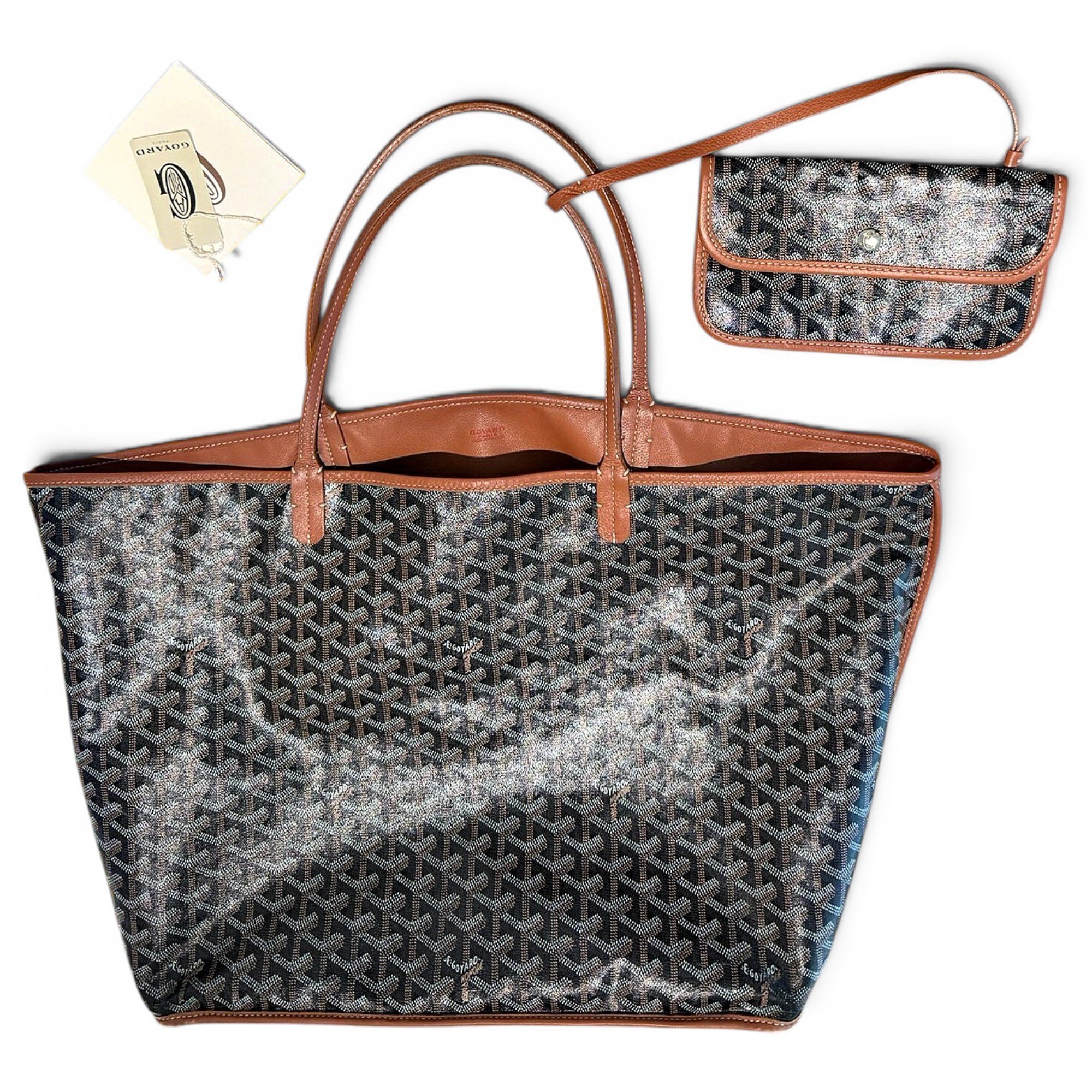 Goyard Saint-Louis leather tote