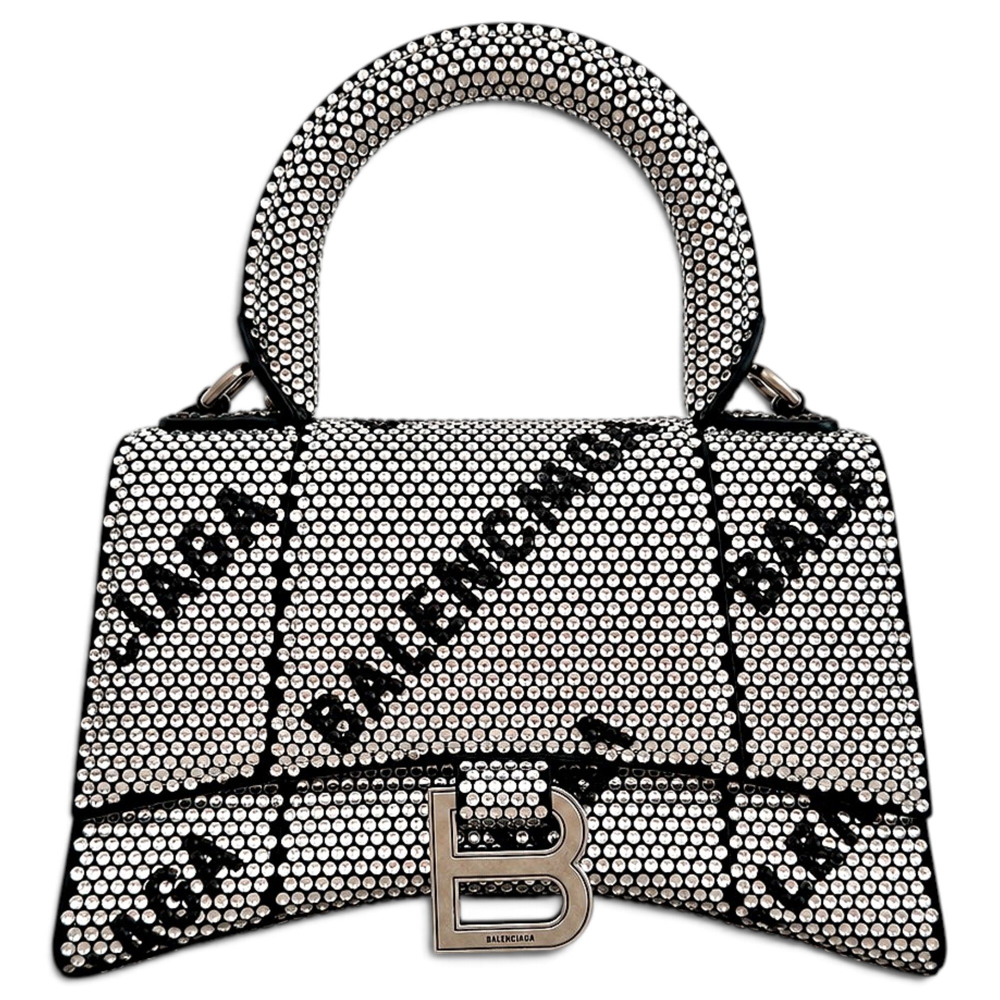 Hourglass glitter handbag