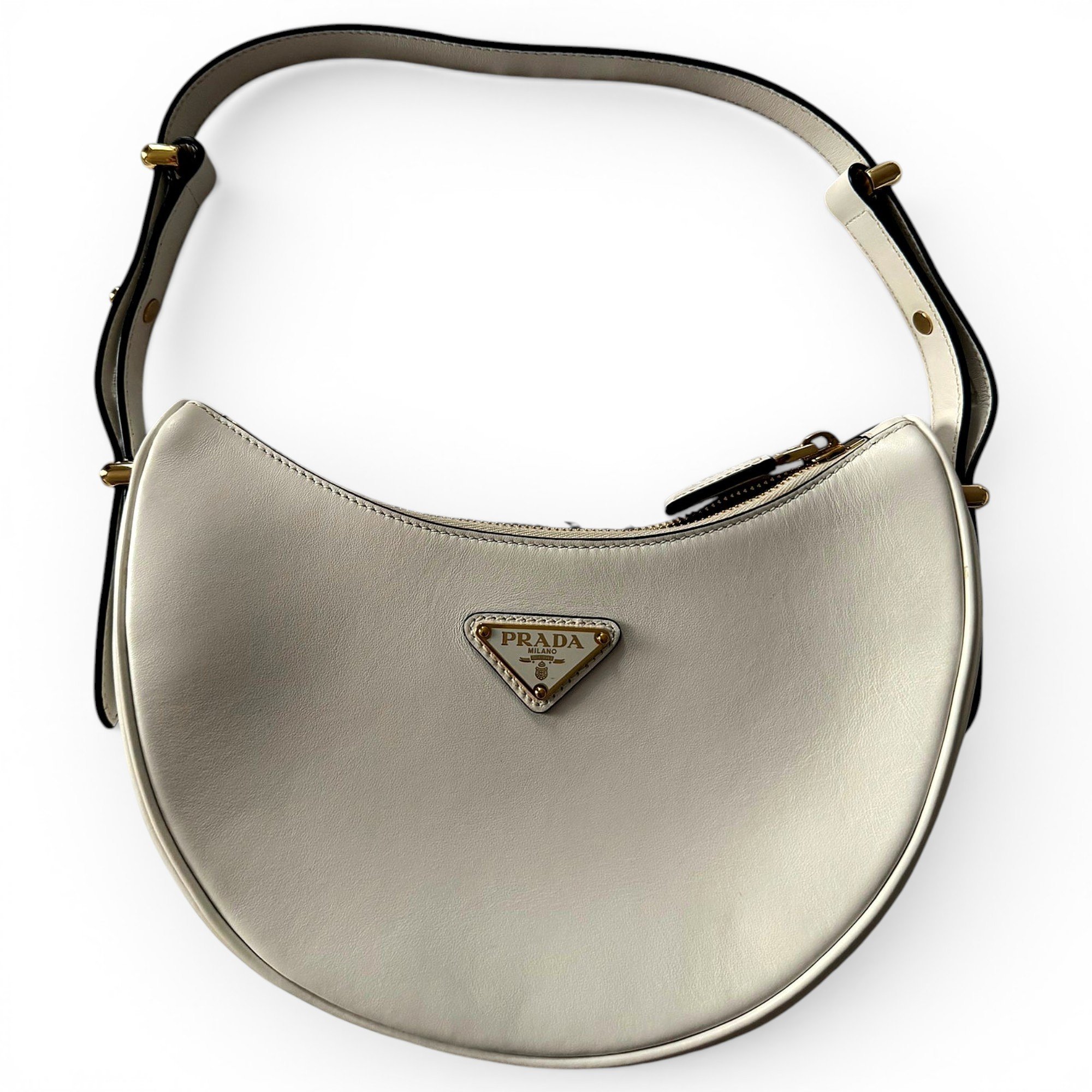 Arqué leather handbag