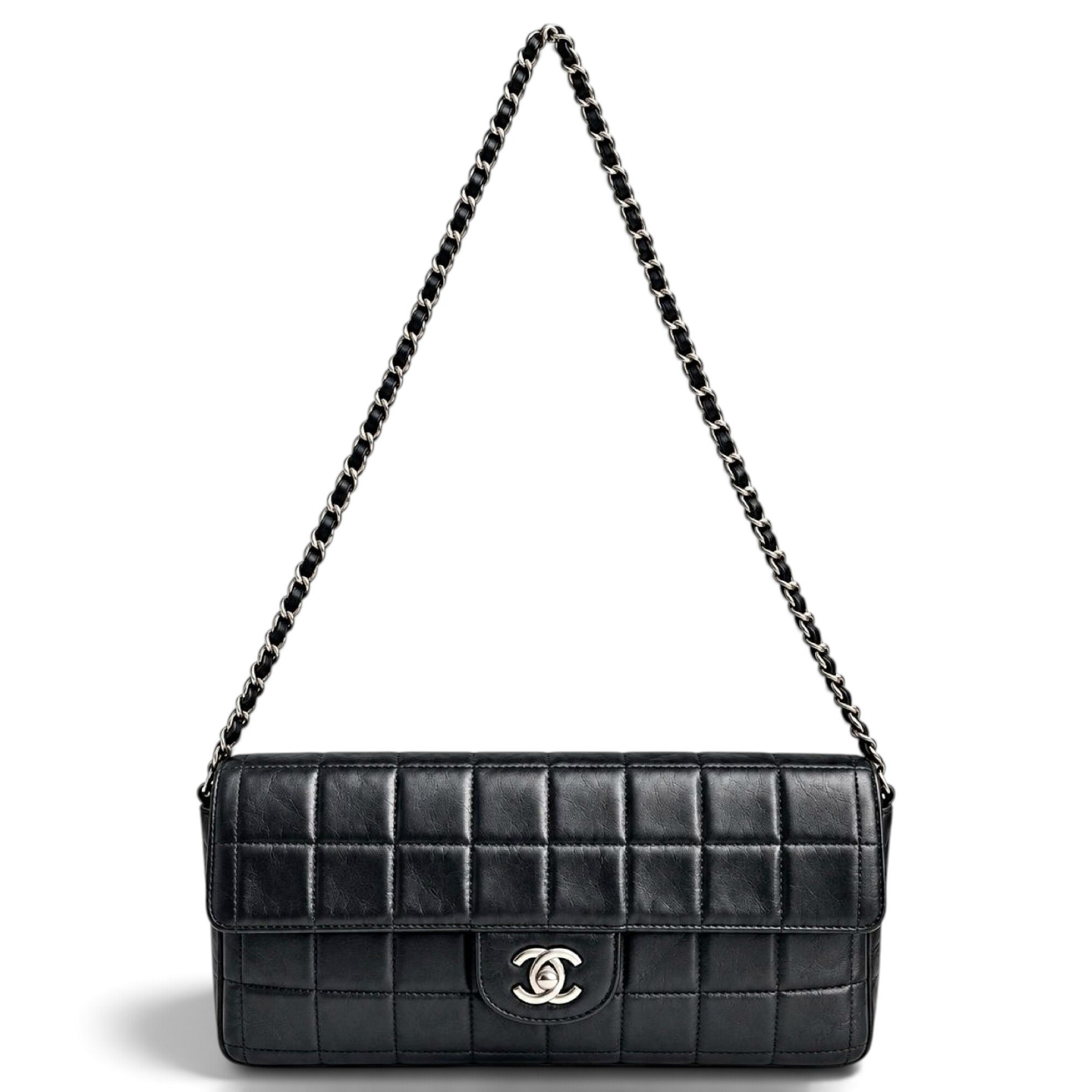 East West Chocolate Bar leather handbag