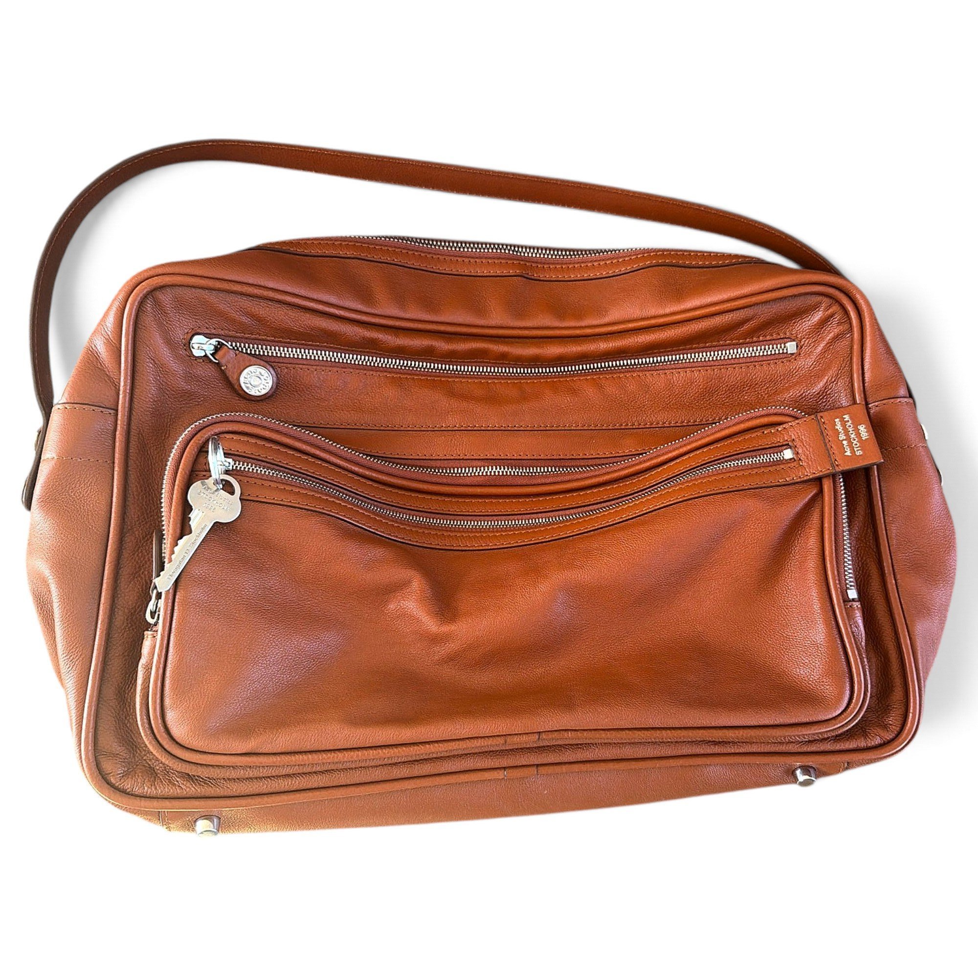 Acne Studios Multipocket leather handbag