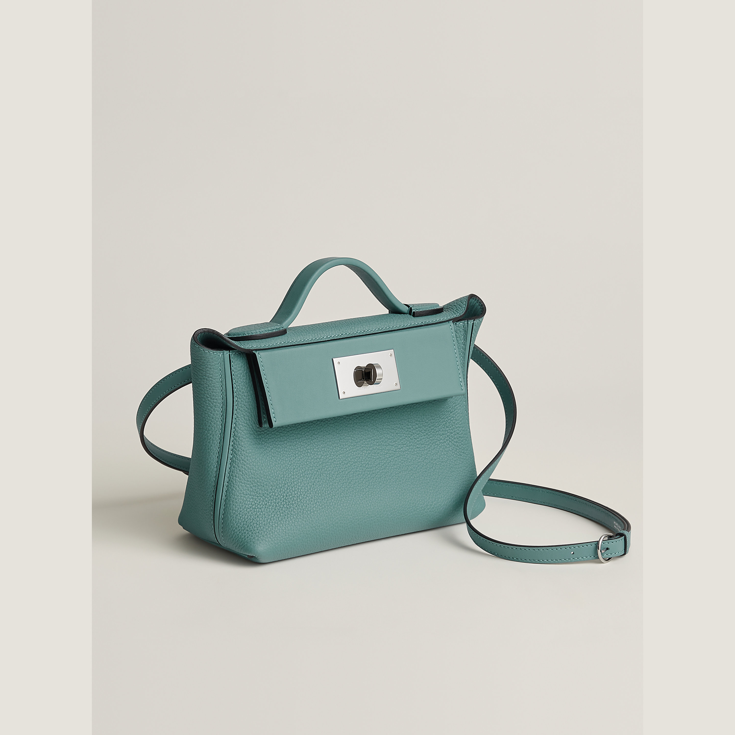 Hermès 24/24 21 24 cm calfskin Ciel