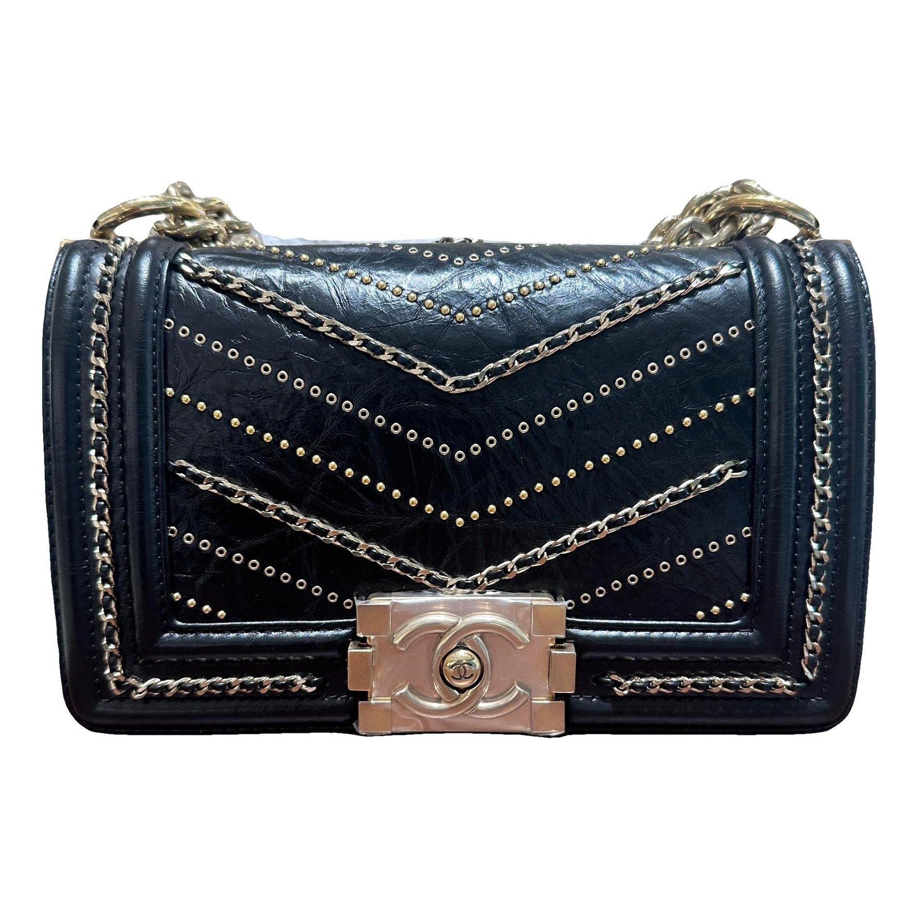 Boy leather crossbody bag