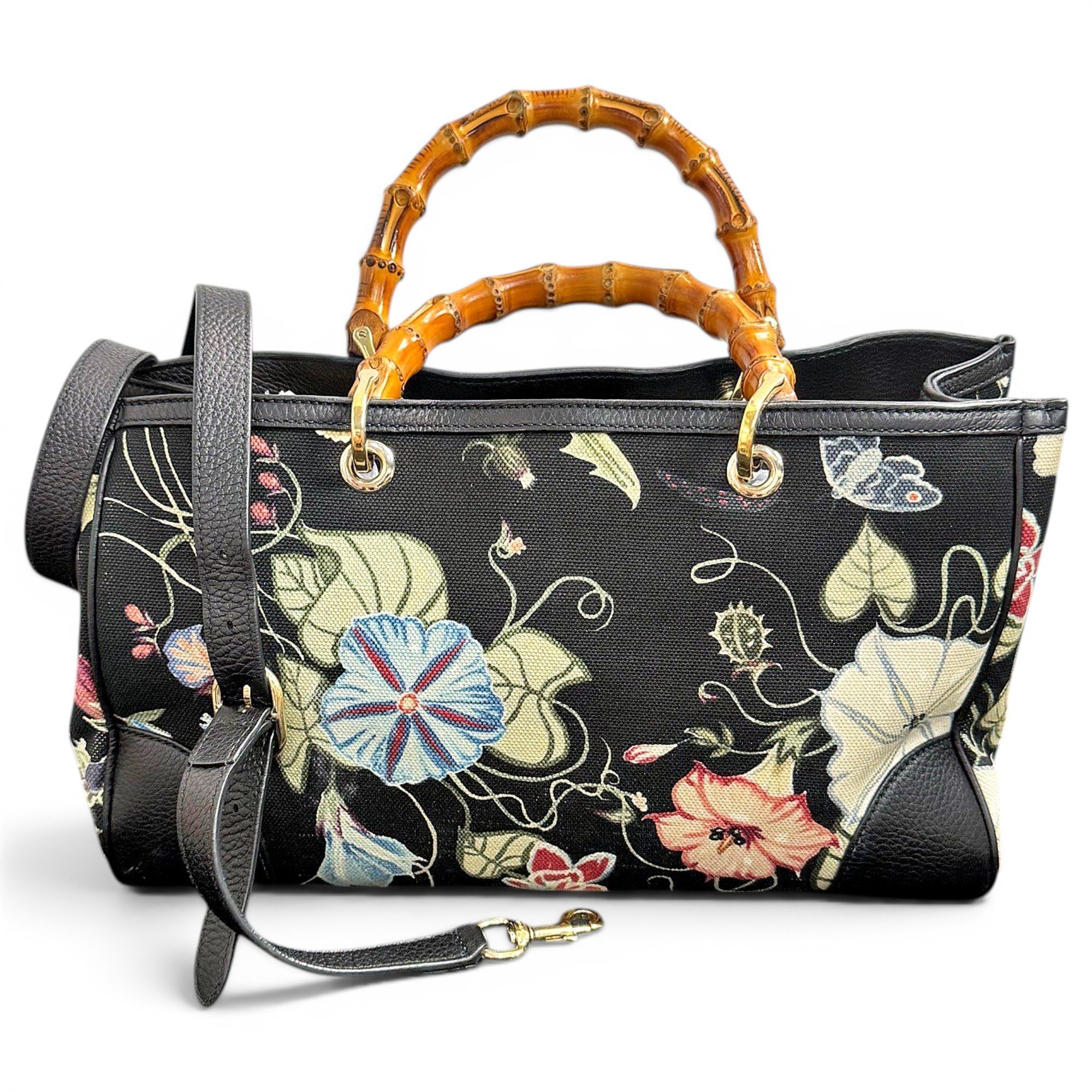 Bamboo Shopper leather tote