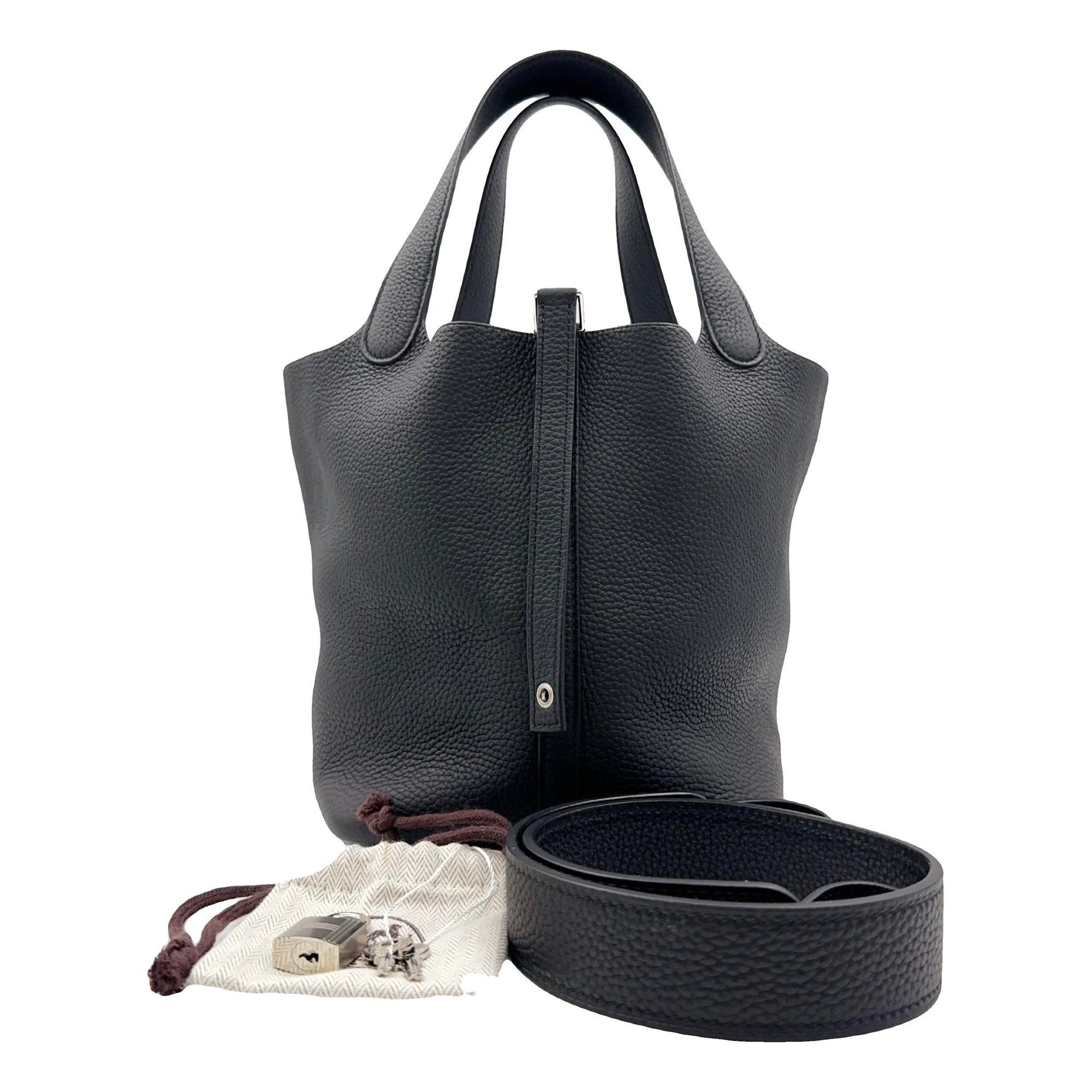 Picotin leather handbag