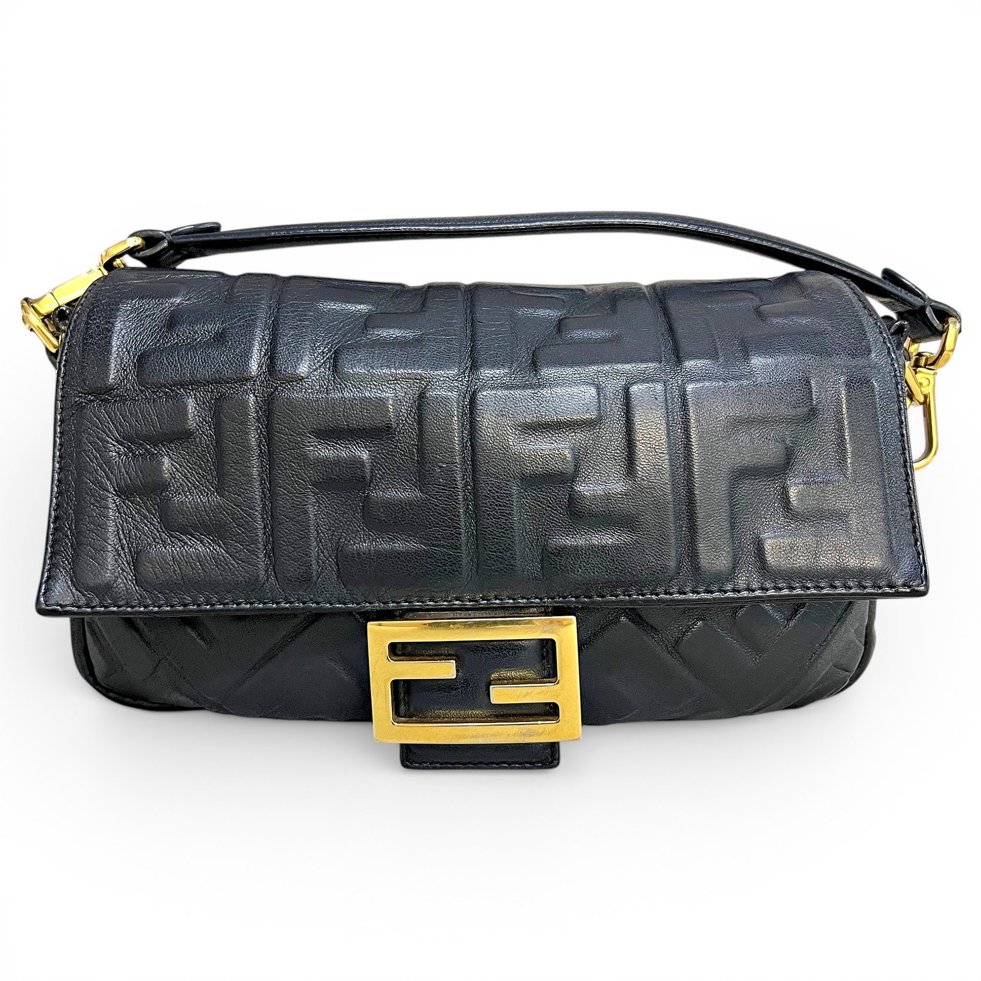 Baguette leather handbag