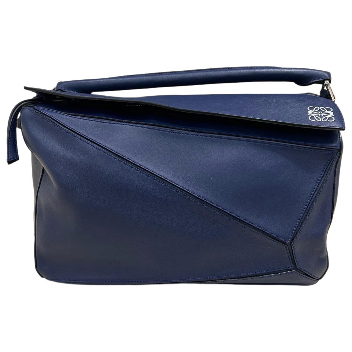 Puzzle leather handbag