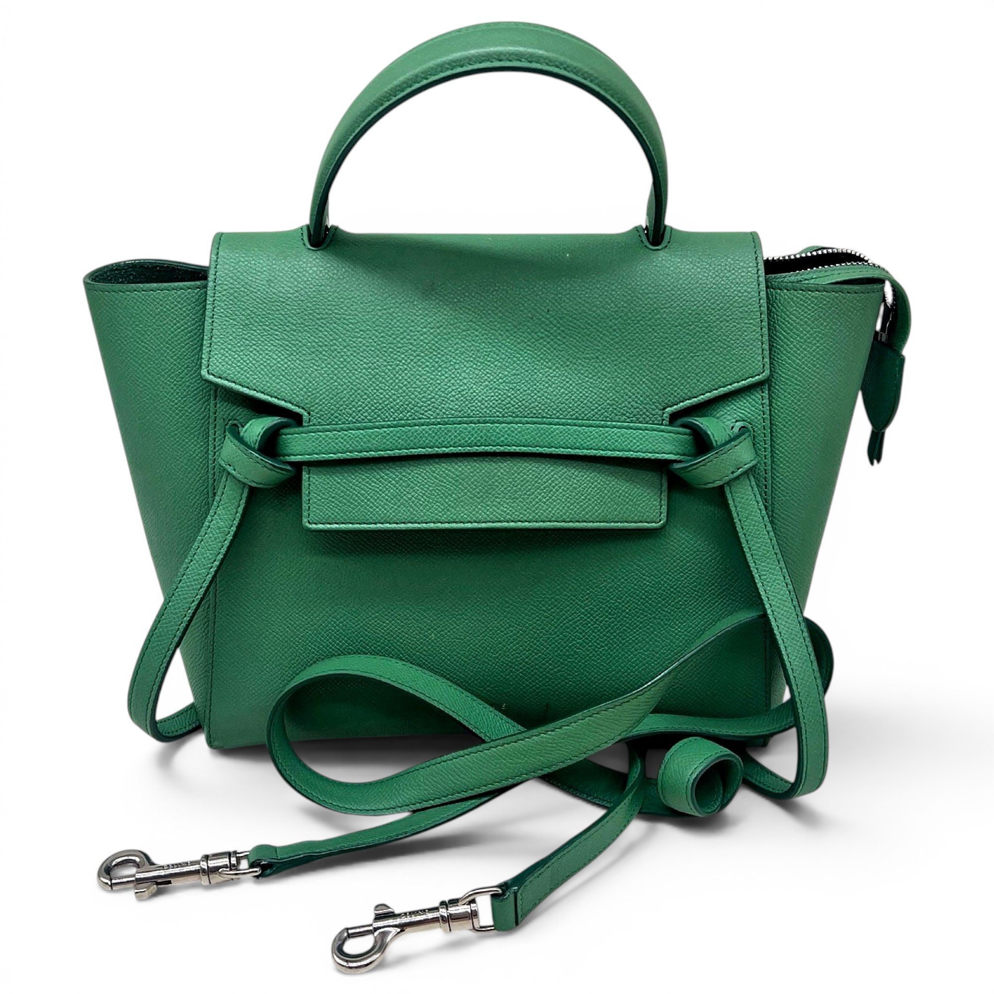 Belt leather handbag