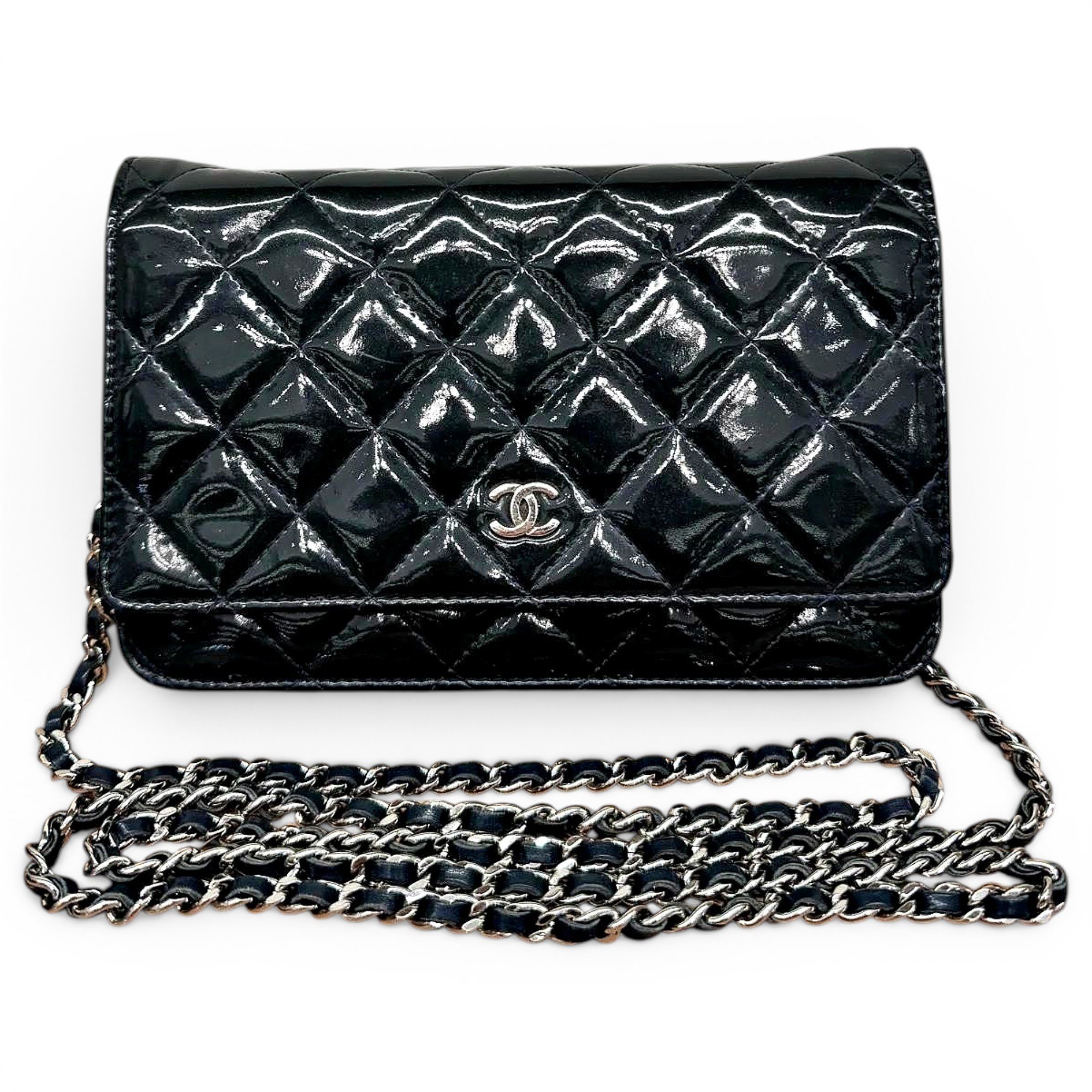 Patent leather mini bag
