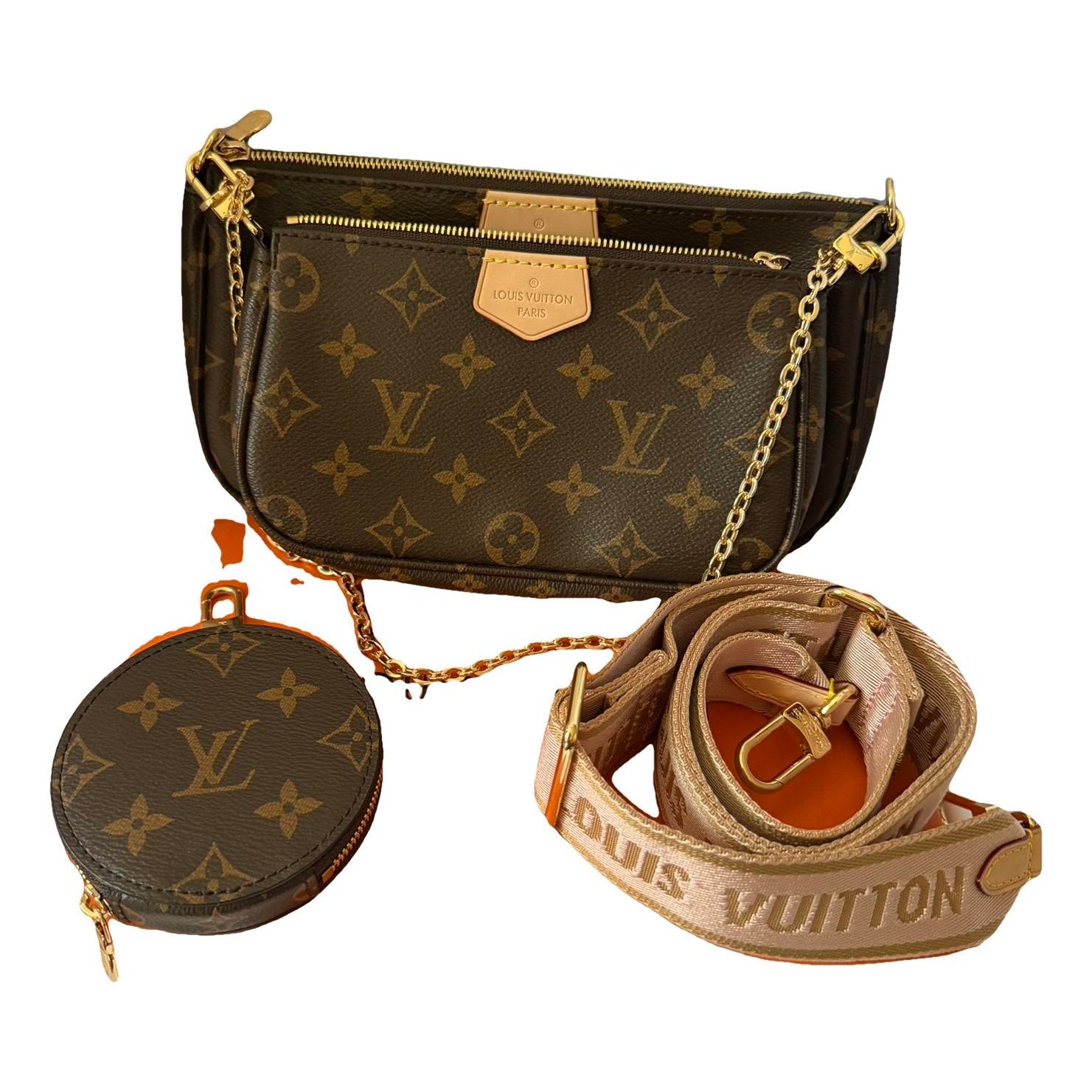 Multi Pochette Accessoires leather crossbody bag