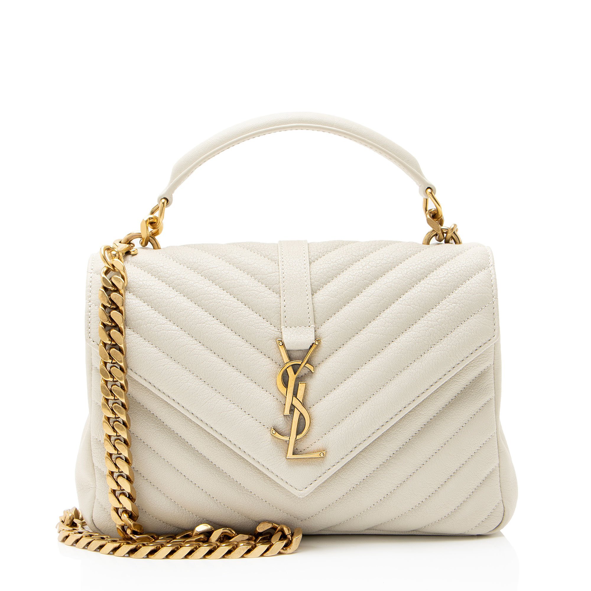 Collége monogramme leather handbag