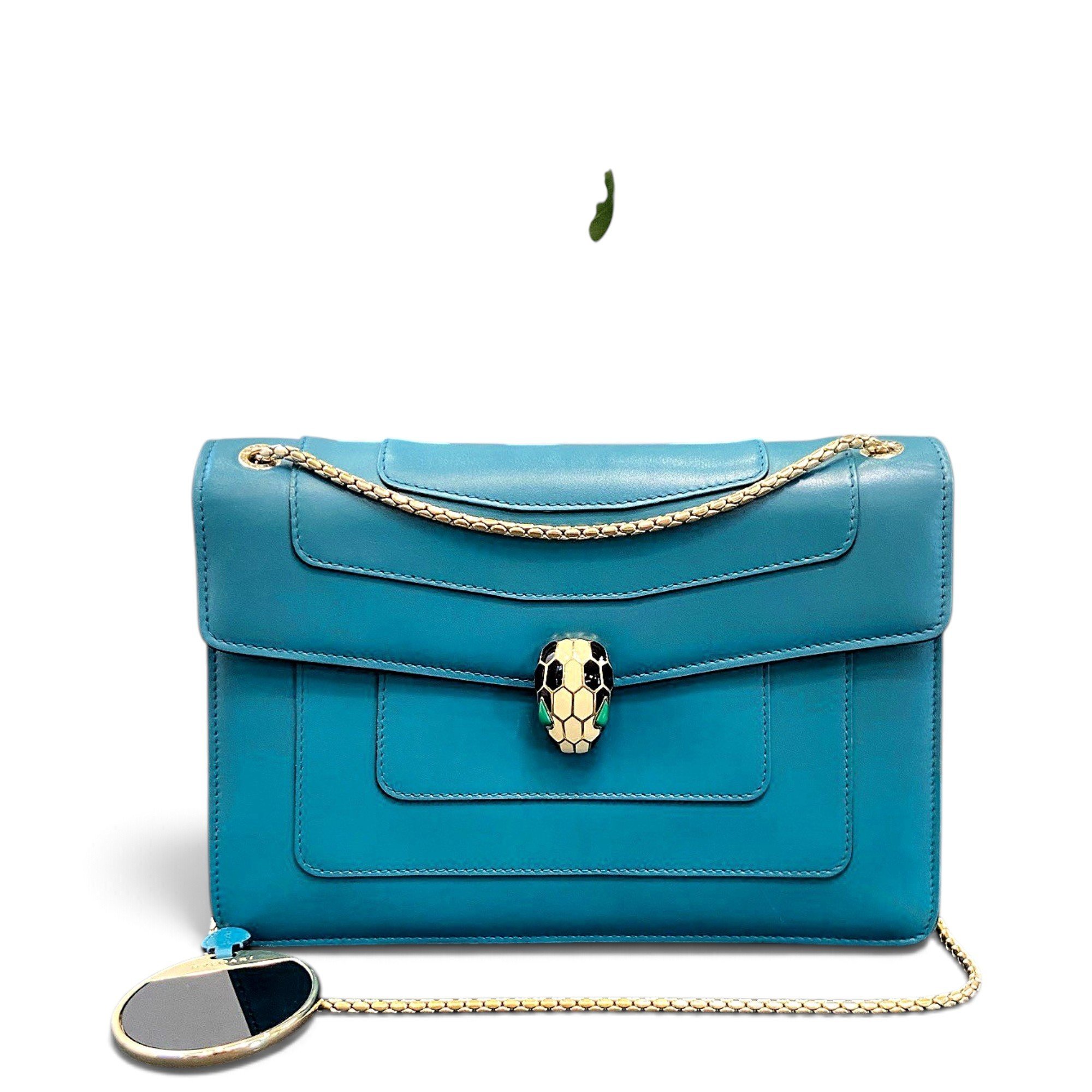 Serpenti leather handbag