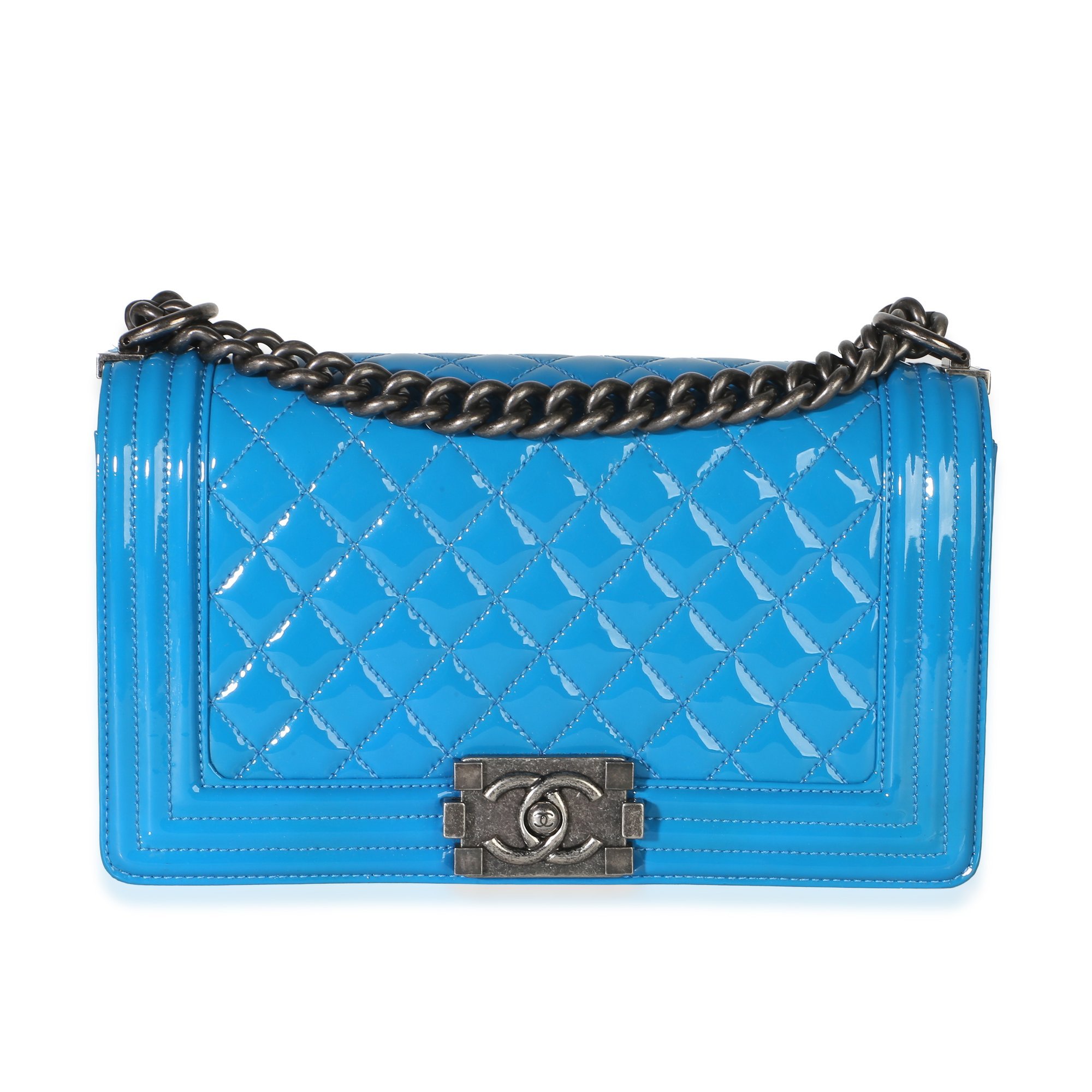 Boy patent leather crossbody bag