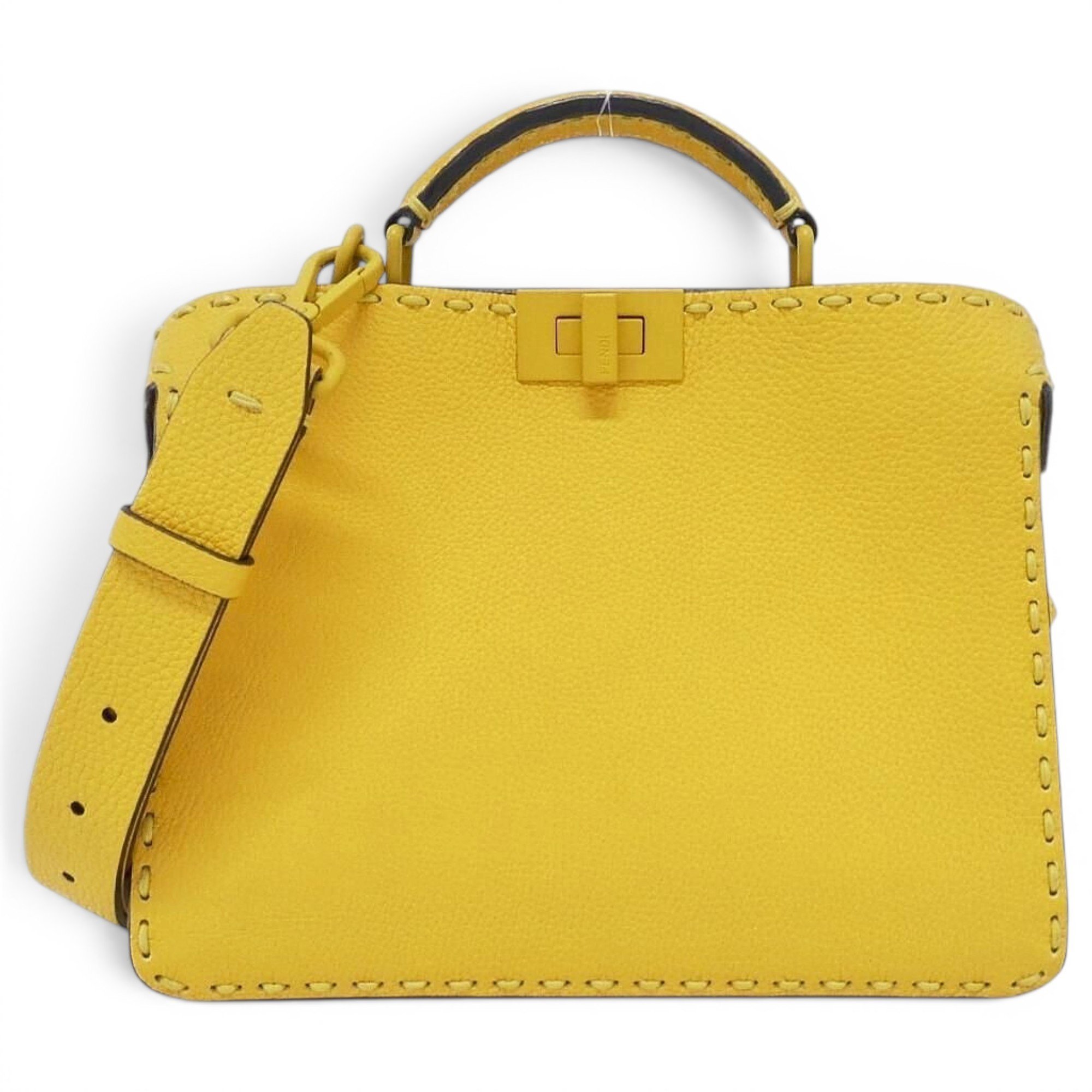 Peekaboo leather handbag