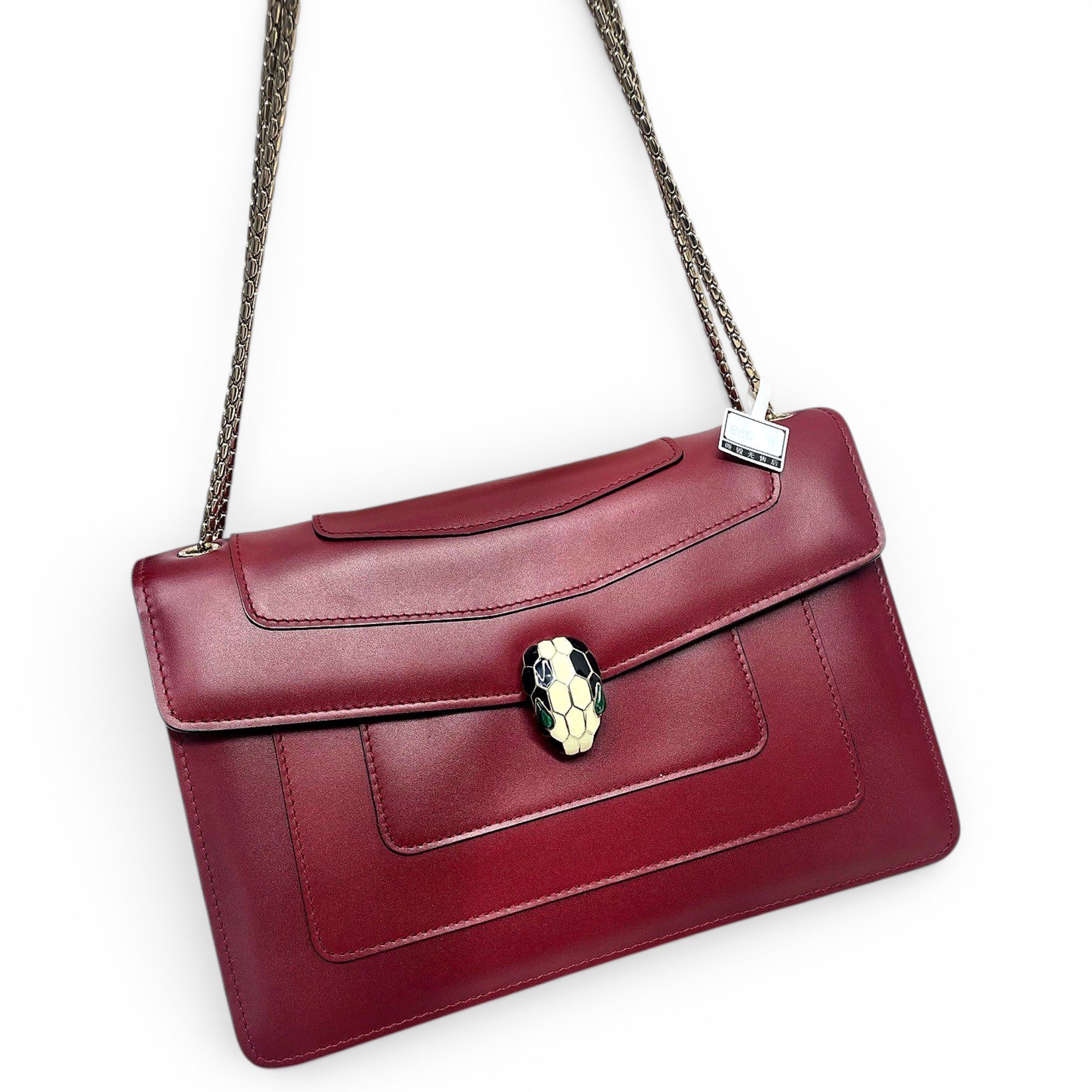 Serpenti leather handbag