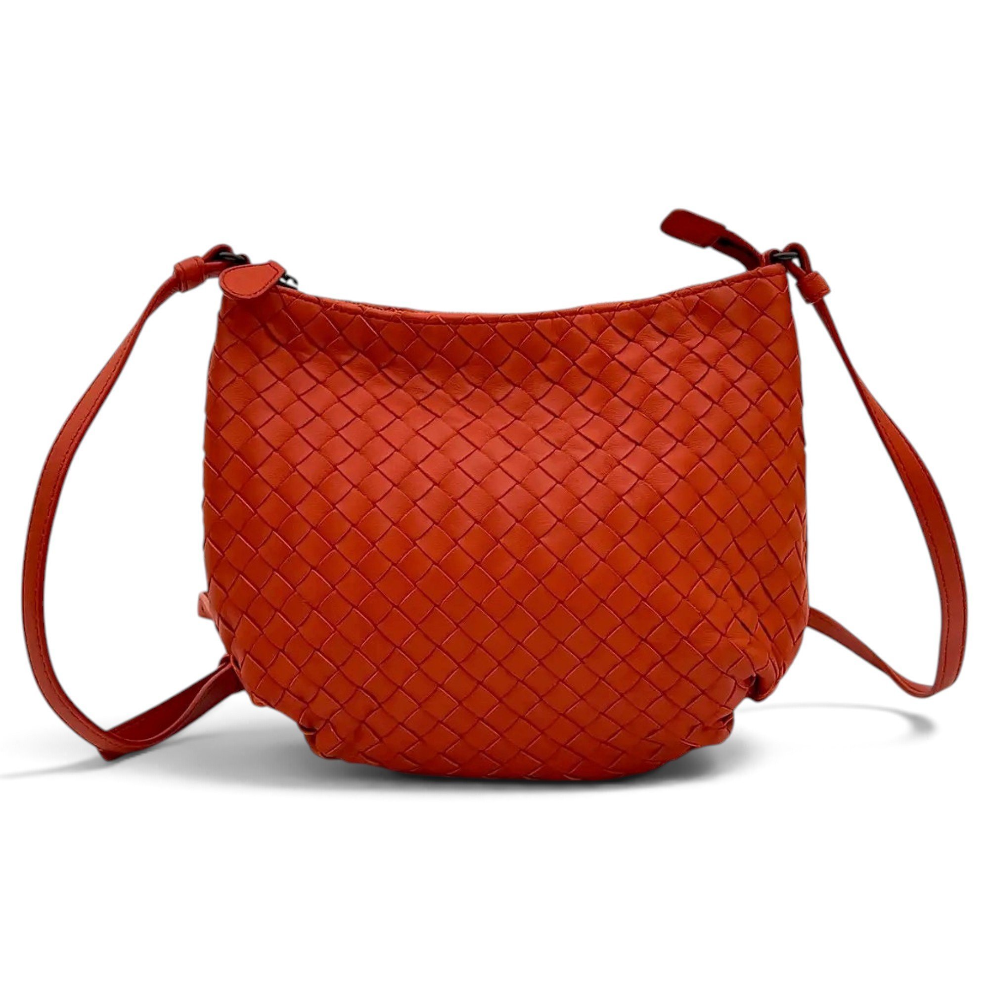 Bulb leather crossbody bag