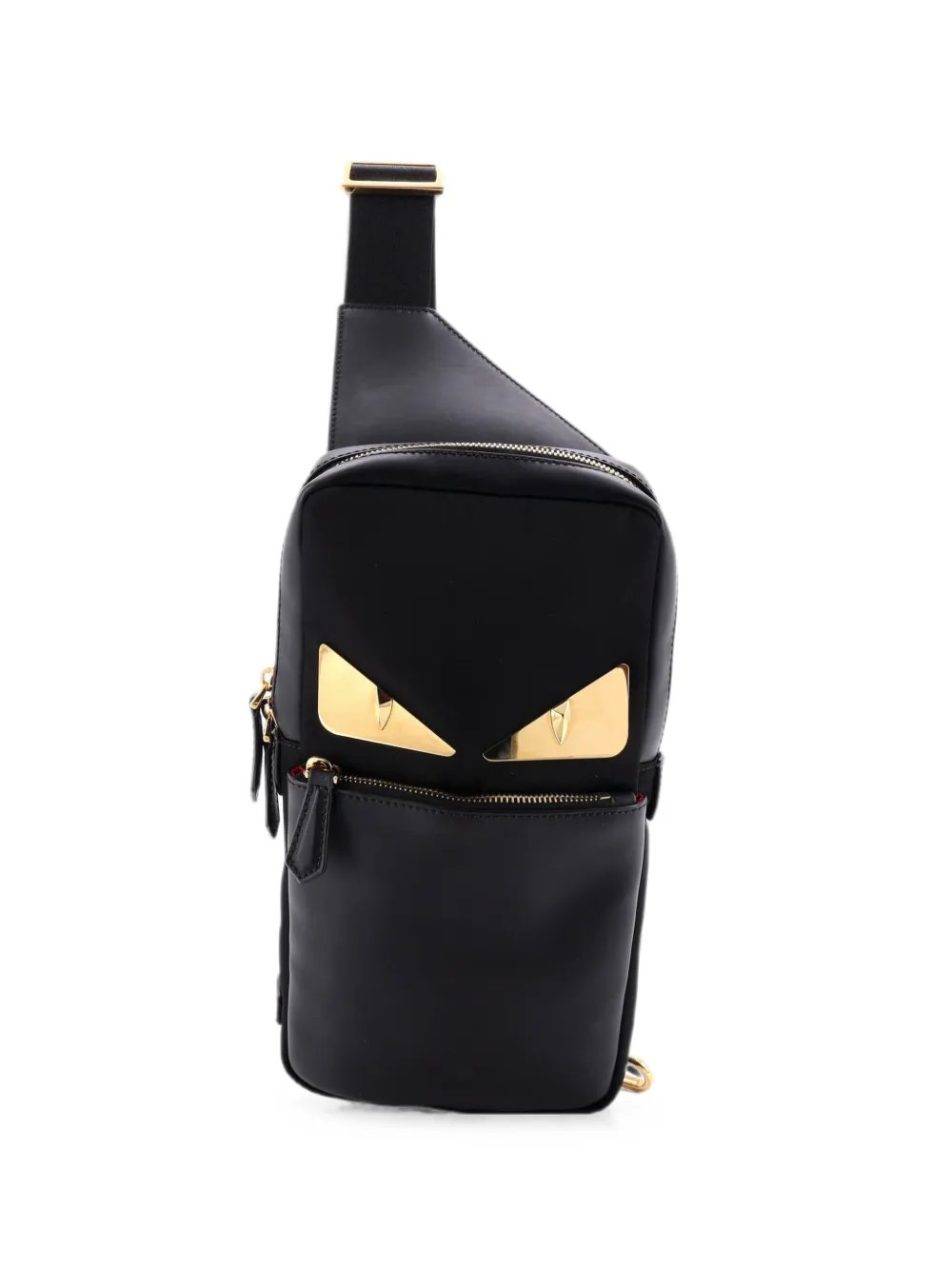 Monster Sling Bag Nylon and Leather Medium crossbody bag