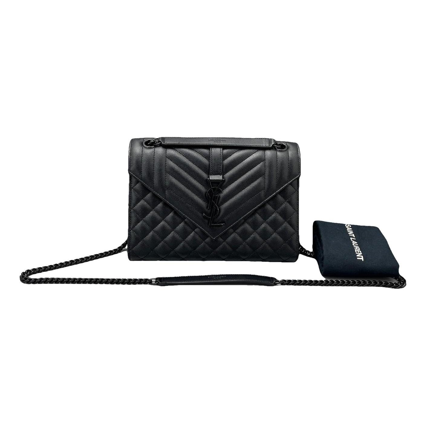 Envelope leather handbag