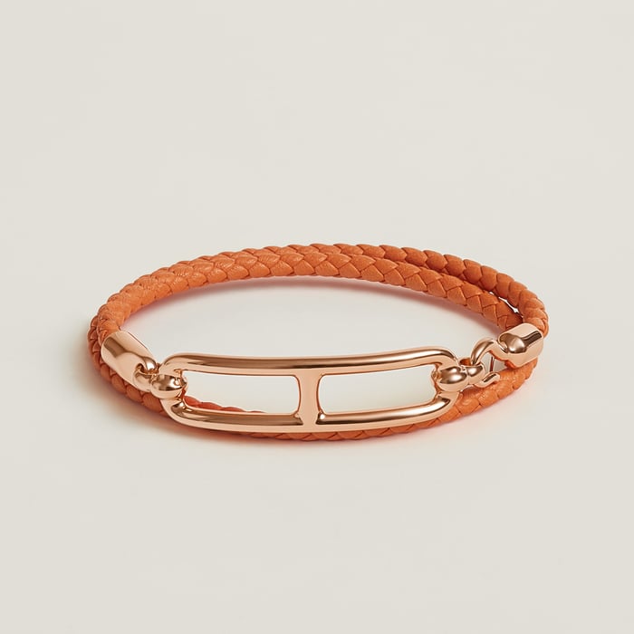 Orange Roulis Double Tour Bracelet
