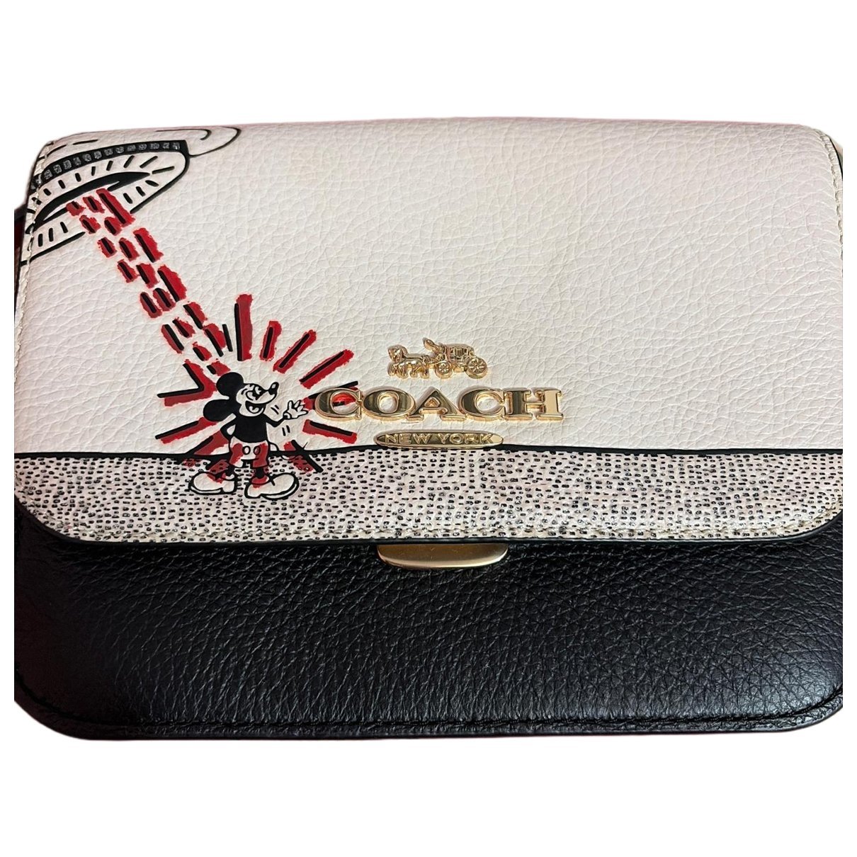 Leather clutch bag