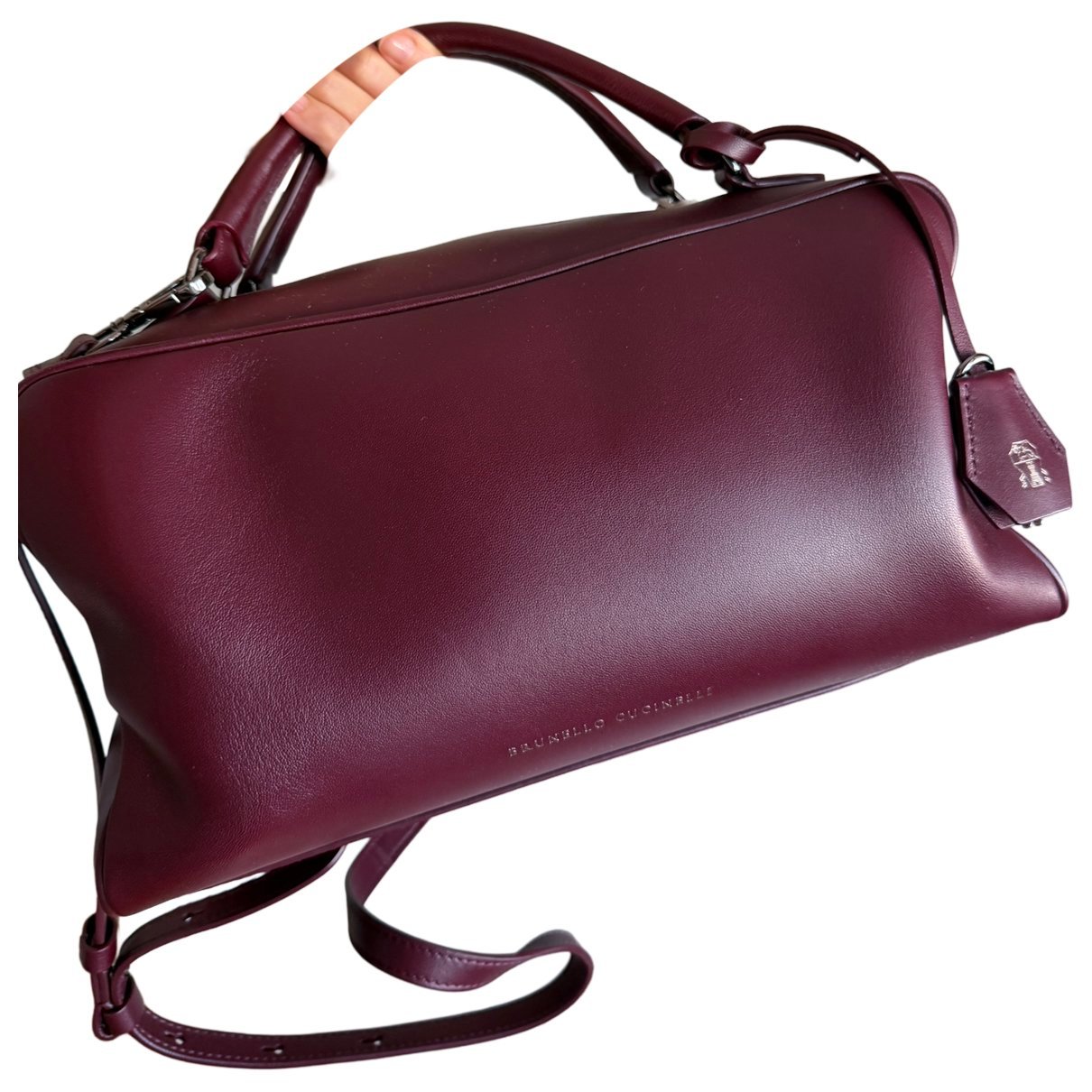 Explorer leather bowling bag