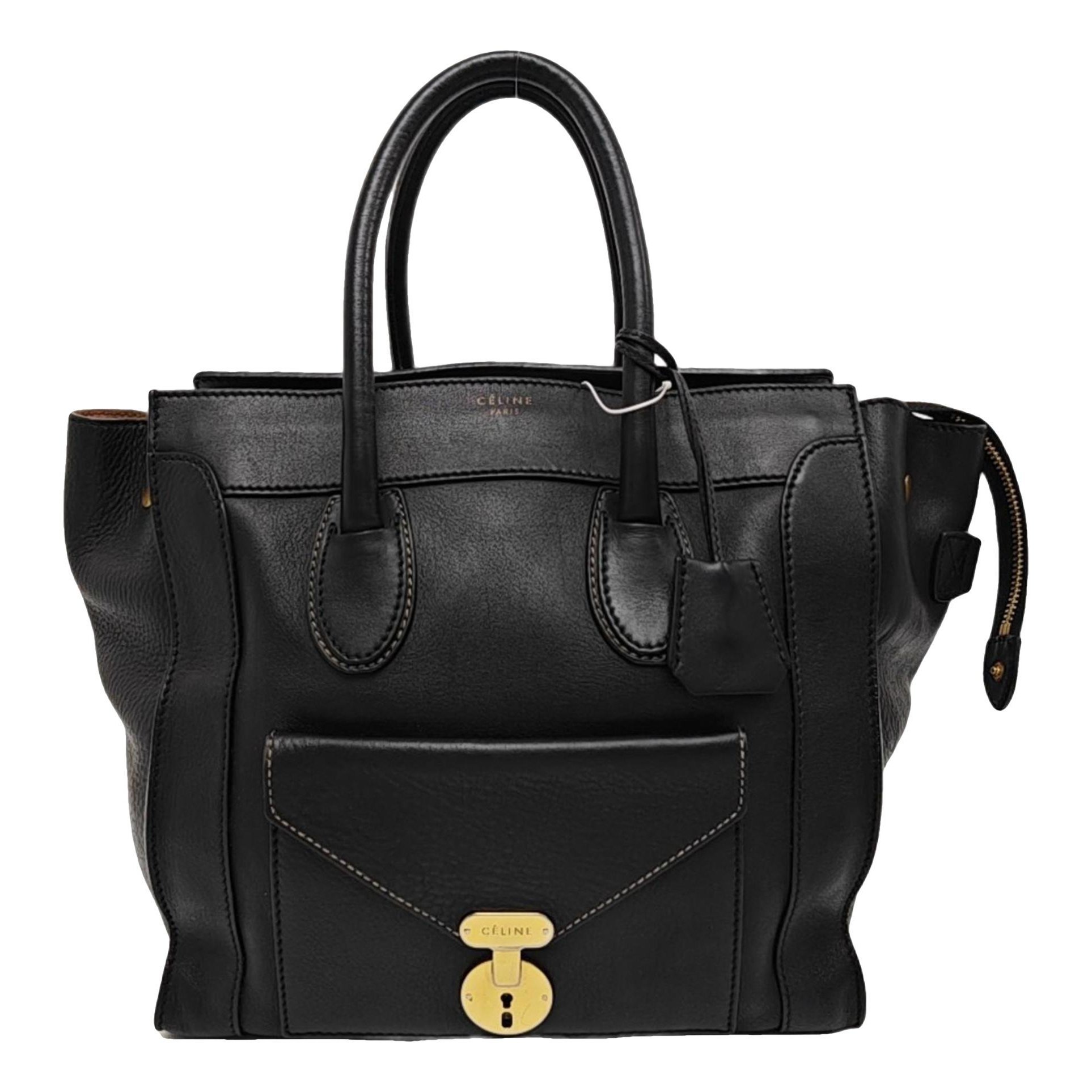 Luggage leather handbag