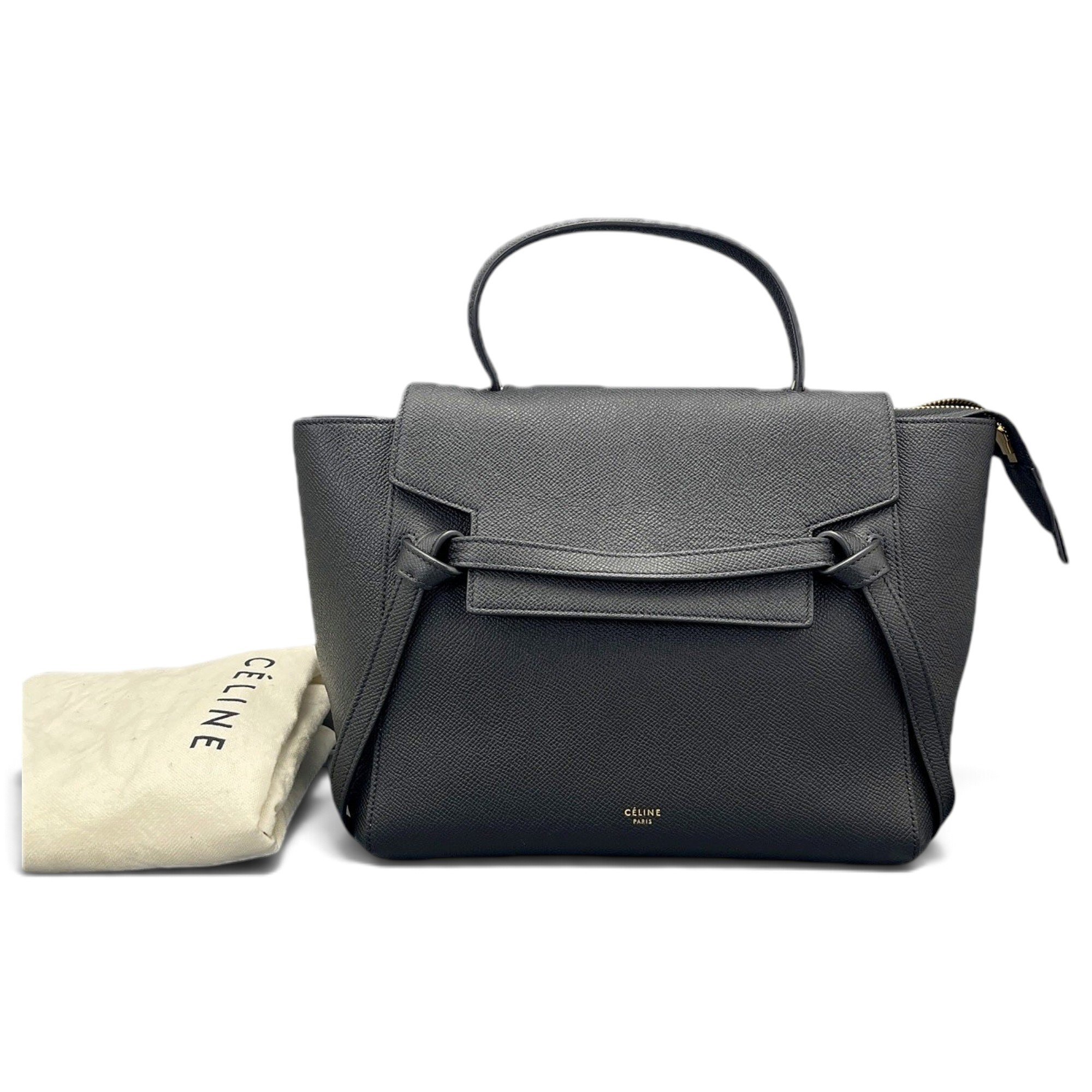 Belt leather handbag
