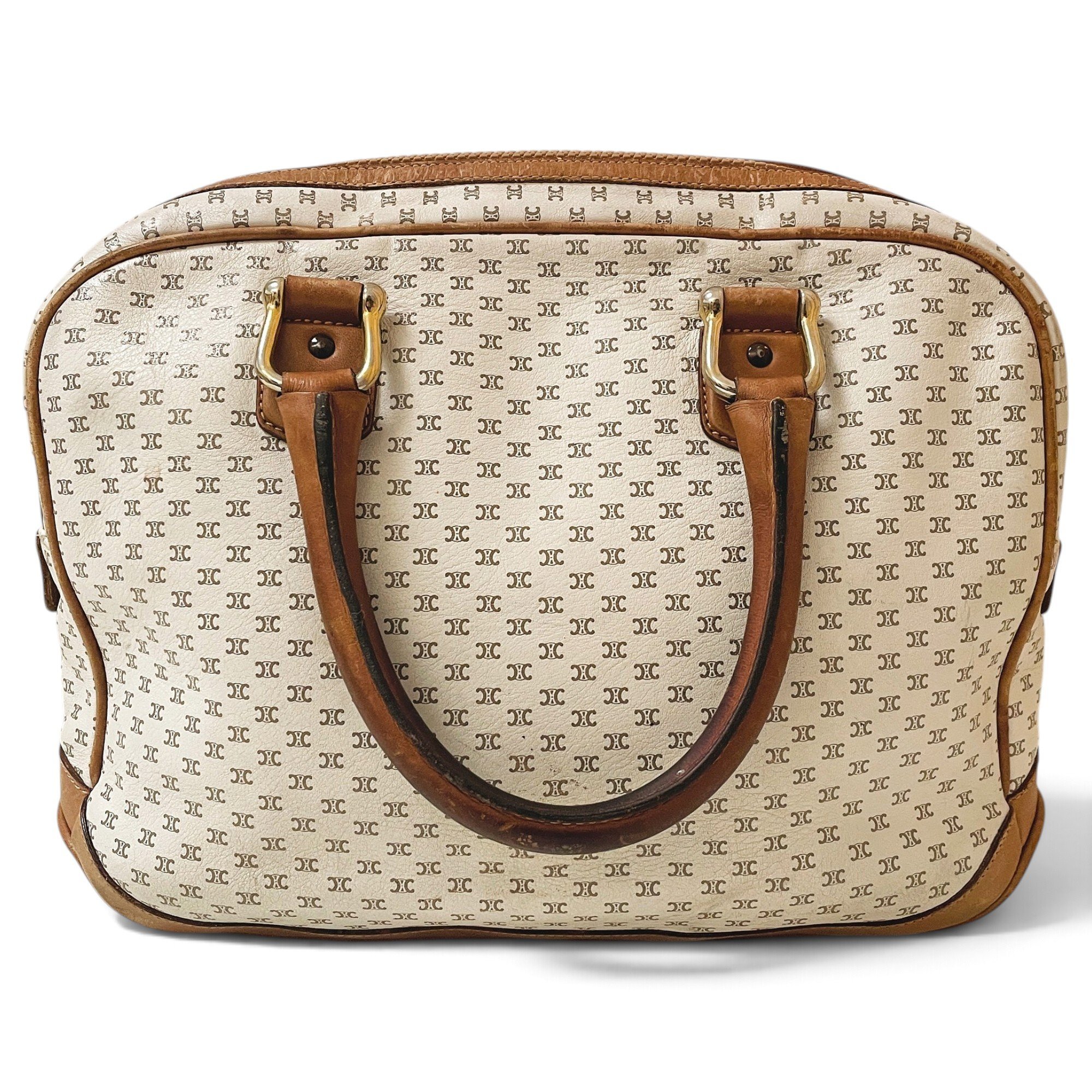 Leather bowling bag