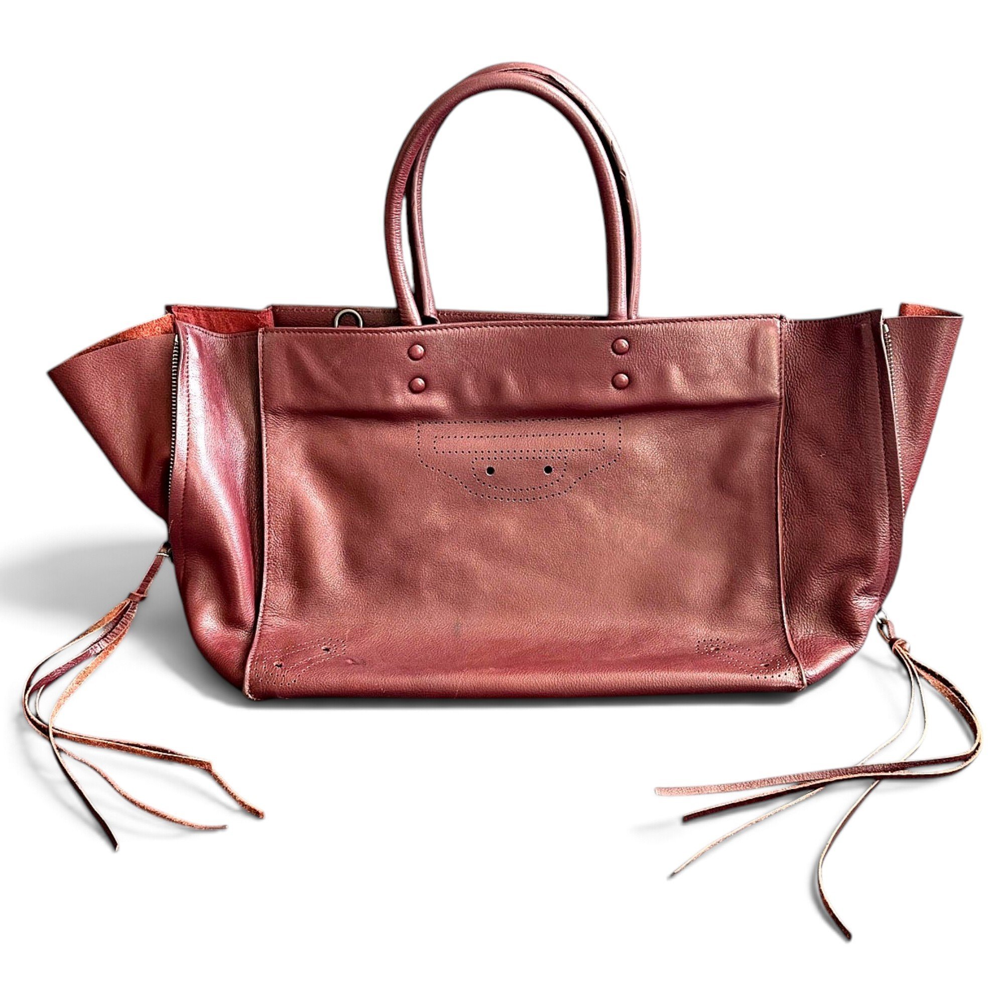 Papier leather tote
