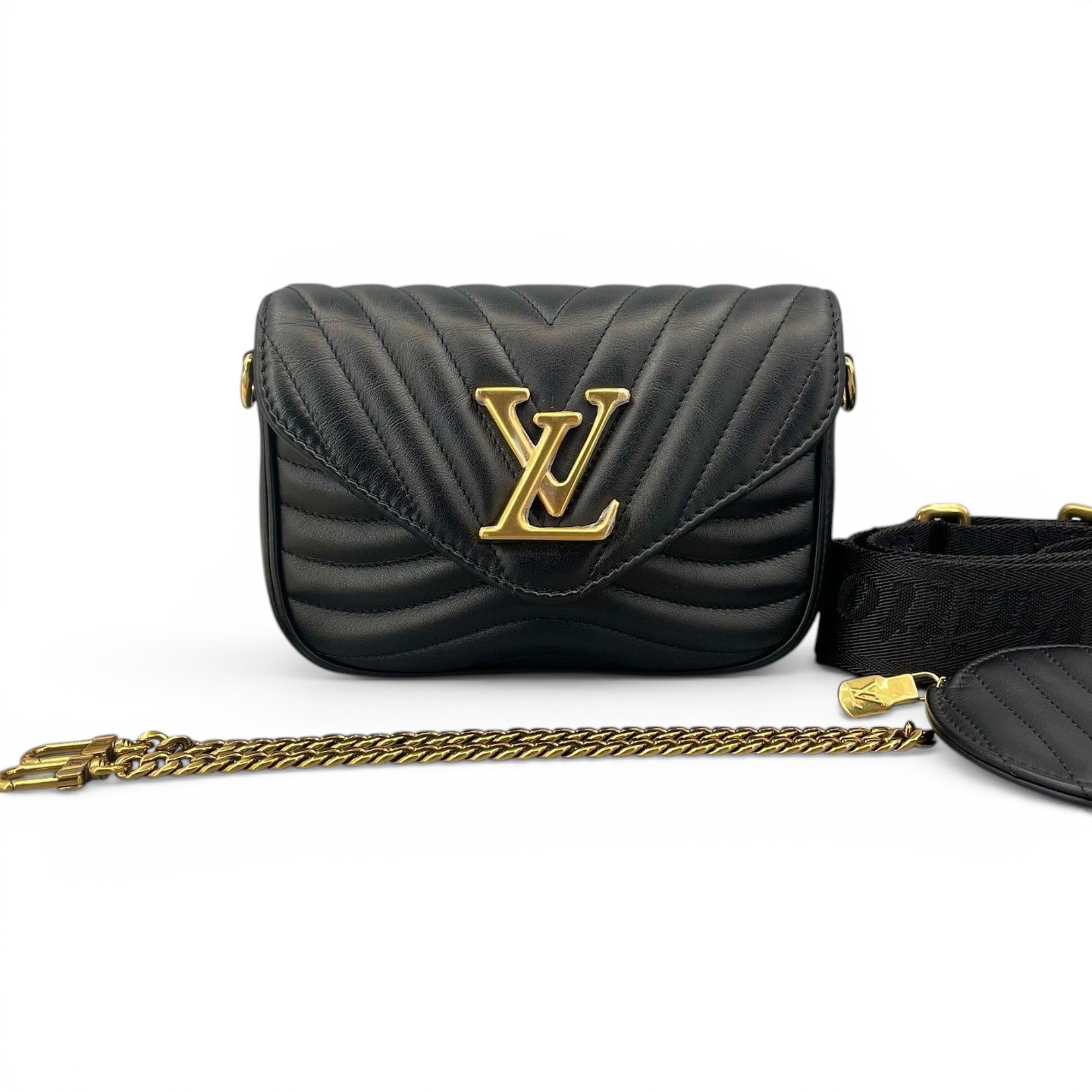 Multi-Pochette New Wave leather handbag