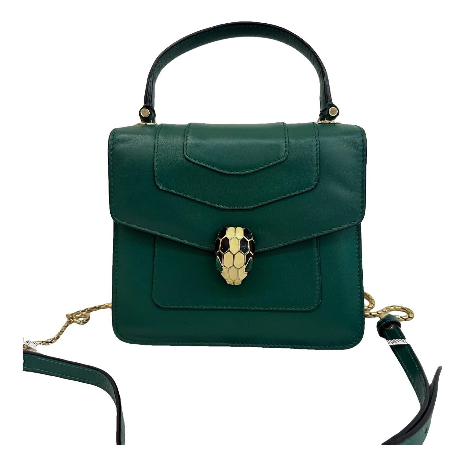Serpenti leather handbag