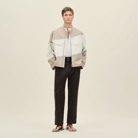 Zipped straight cut jacket