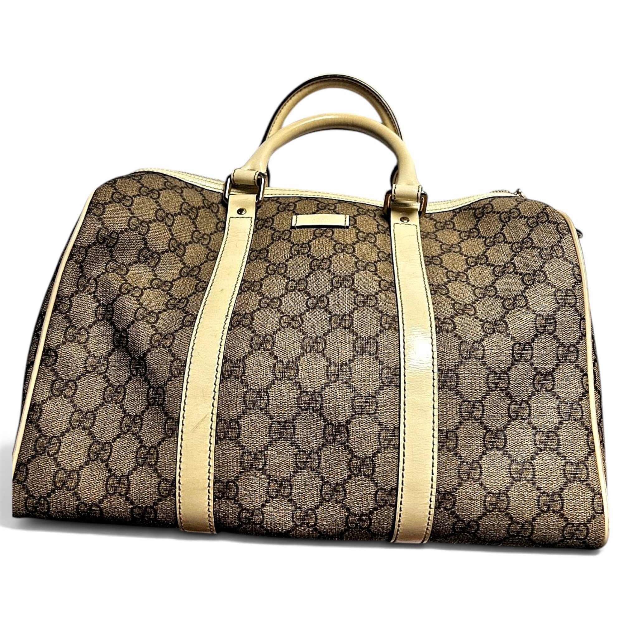 Boston leather bowling bag