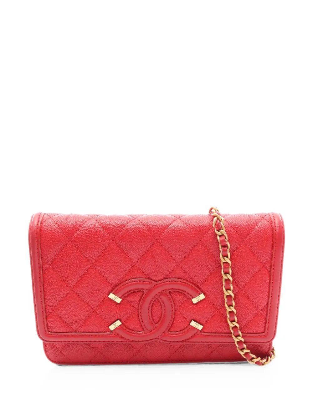 2018 CC filigree matelassé chain shoulder bag 