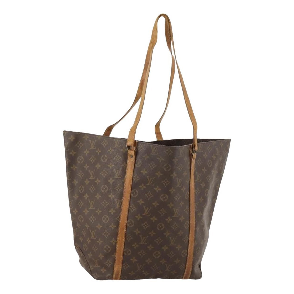 Shopping leather handbag