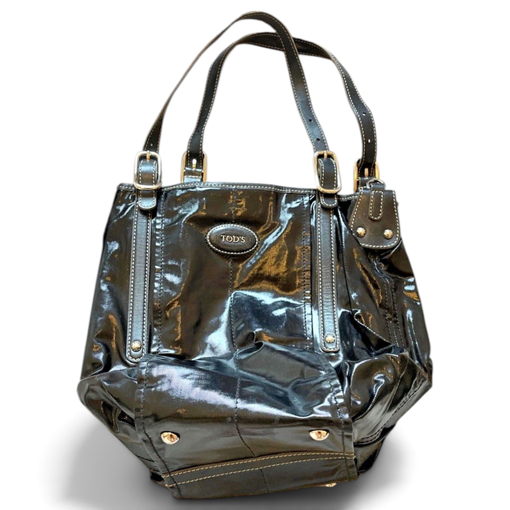 D Bag leather handbag