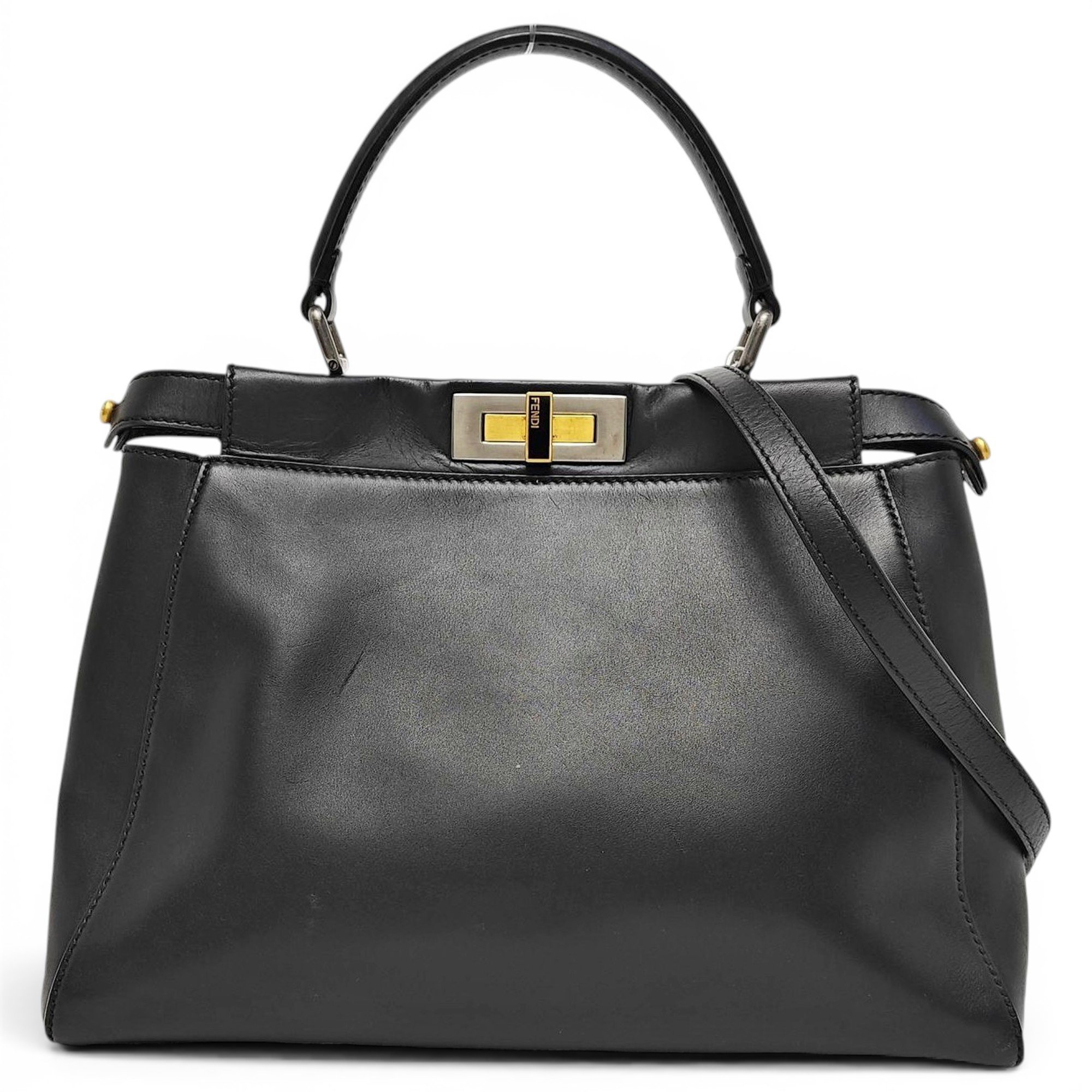 Peekaboo leather handbag