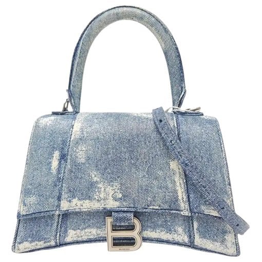 Hourglass cloth handbag