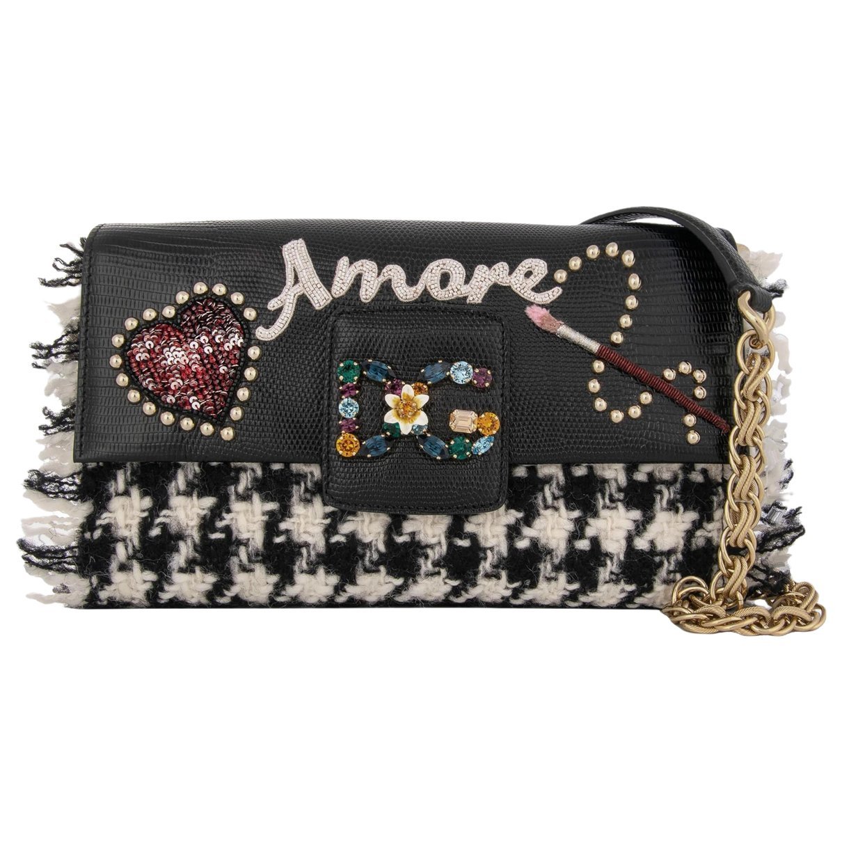 Dolce & Gabbana Millenials tweed crossbody bag